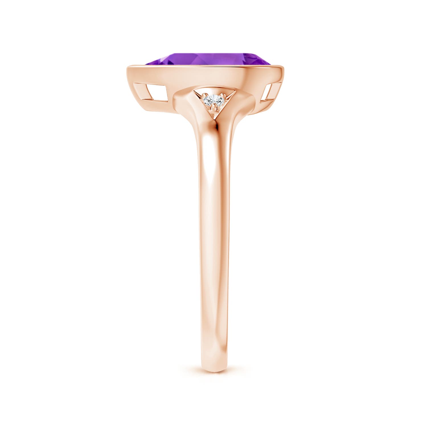 AAA - Amethyst / 1.62 CT / 14 KT Rose Gold