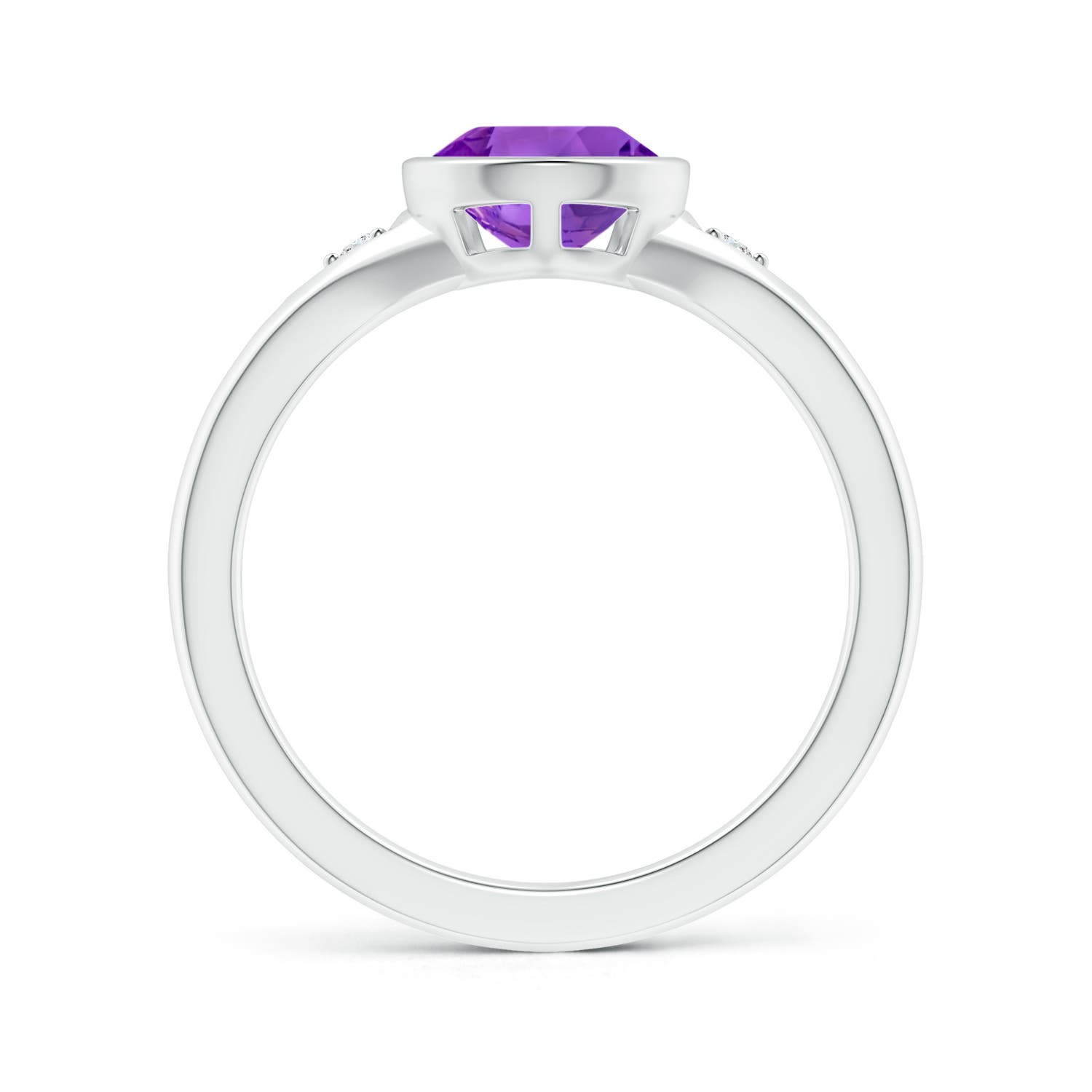 AAA - Amethyst / 1.62 CT / 14 KT White Gold