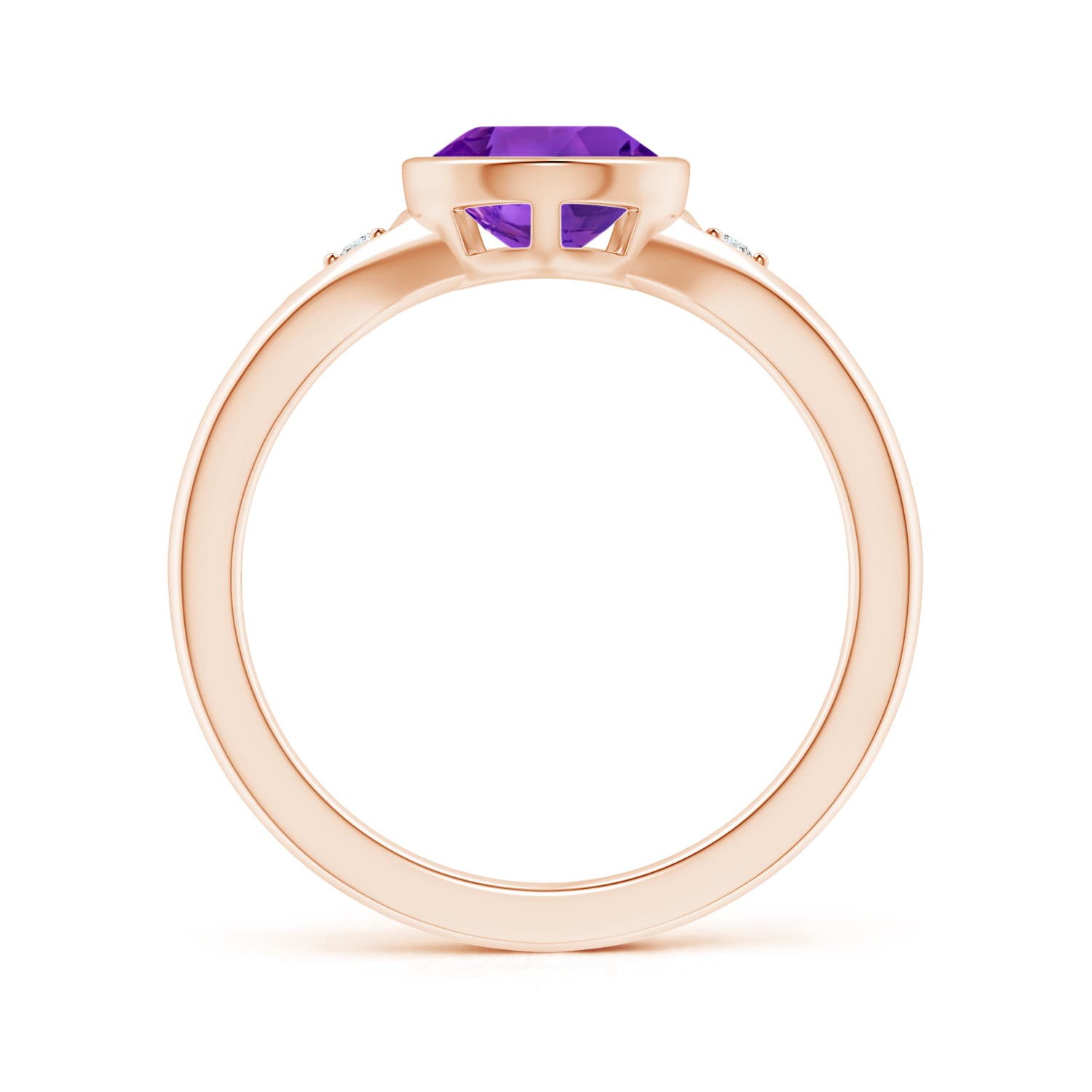 AAAA - Amethyst / 1.62 CT / 14 KT Rose Gold