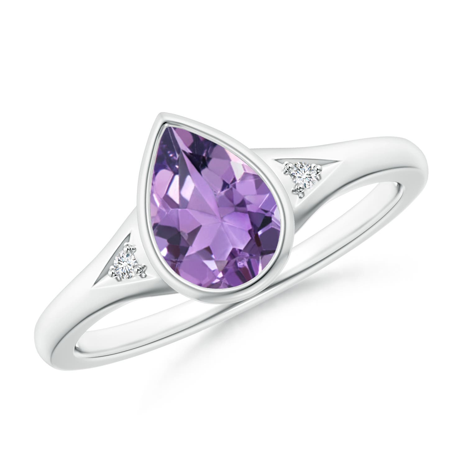 A - Amethyst / 1.02 CT / 14 KT White Gold