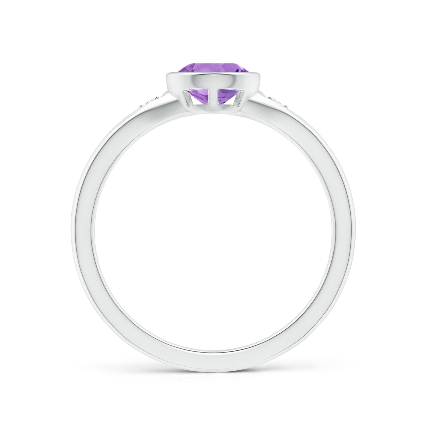 A - Amethyst / 1.02 CT / 14 KT White Gold