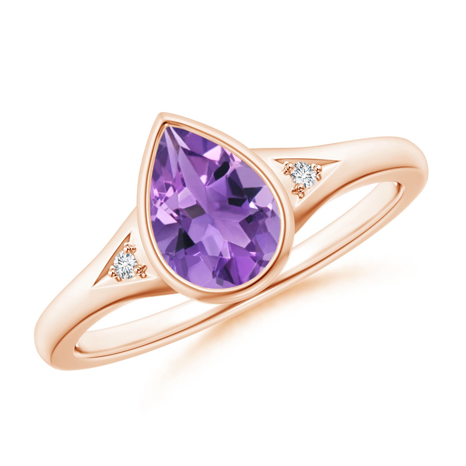 AA - Amethyst / 1.02 CT / 14 KT Rose Gold