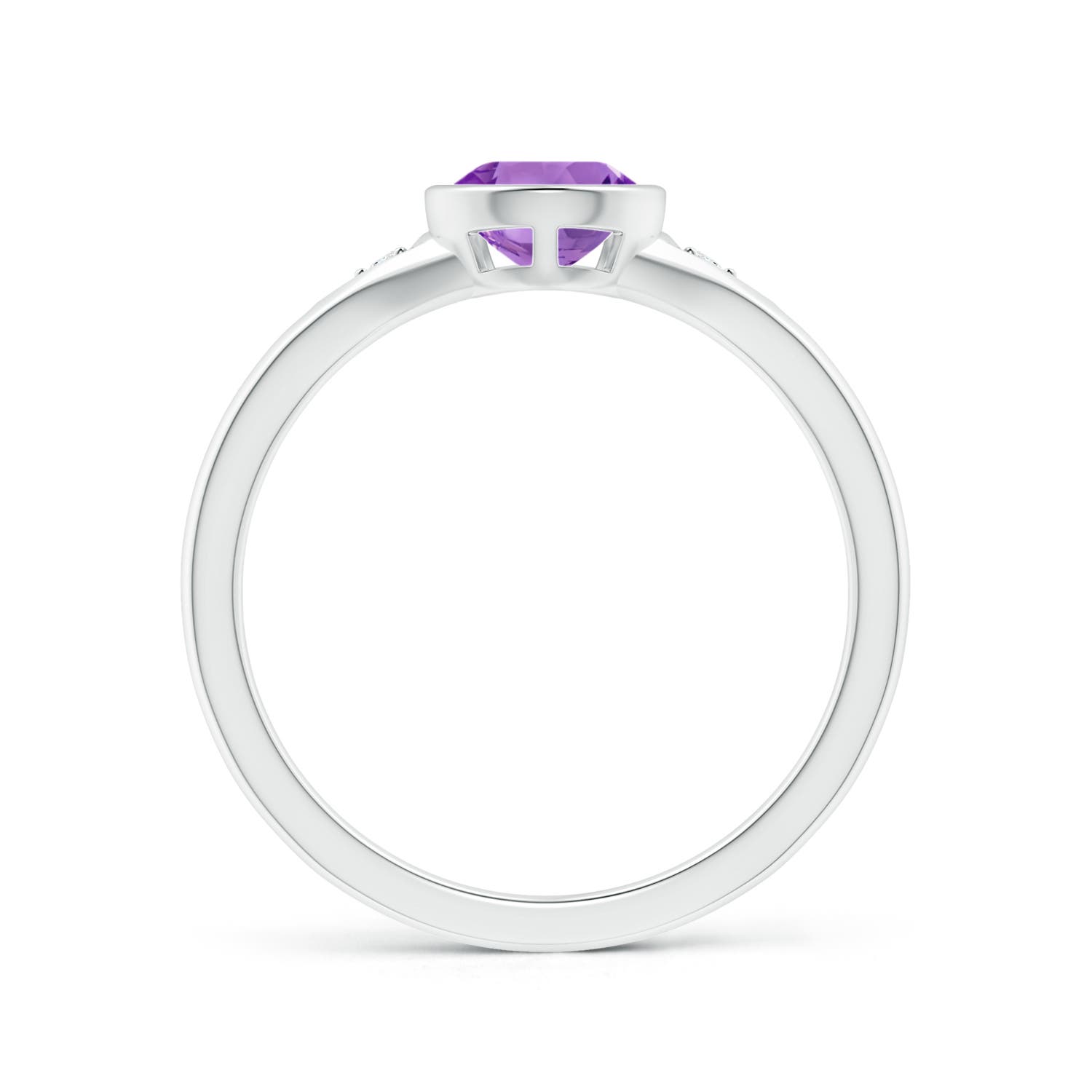 AA - Amethyst / 1.02 CT / 14 KT White Gold