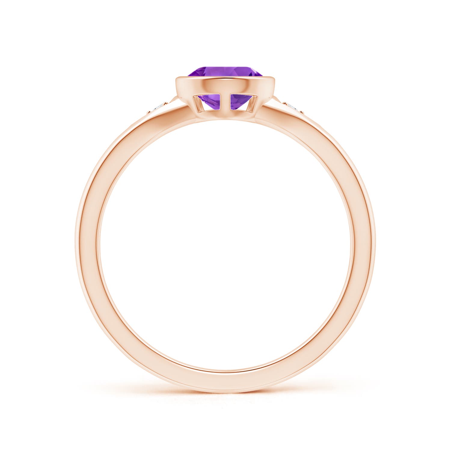 AAA - Amethyst / 1.02 CT / 14 KT Rose Gold