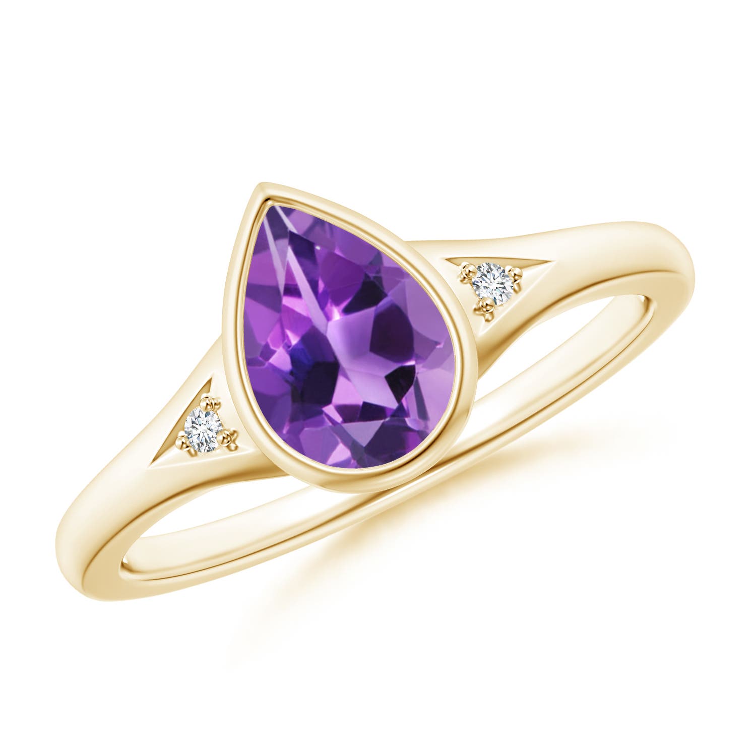 AAA - Amethyst / 1.02 CT / 14 KT Yellow Gold