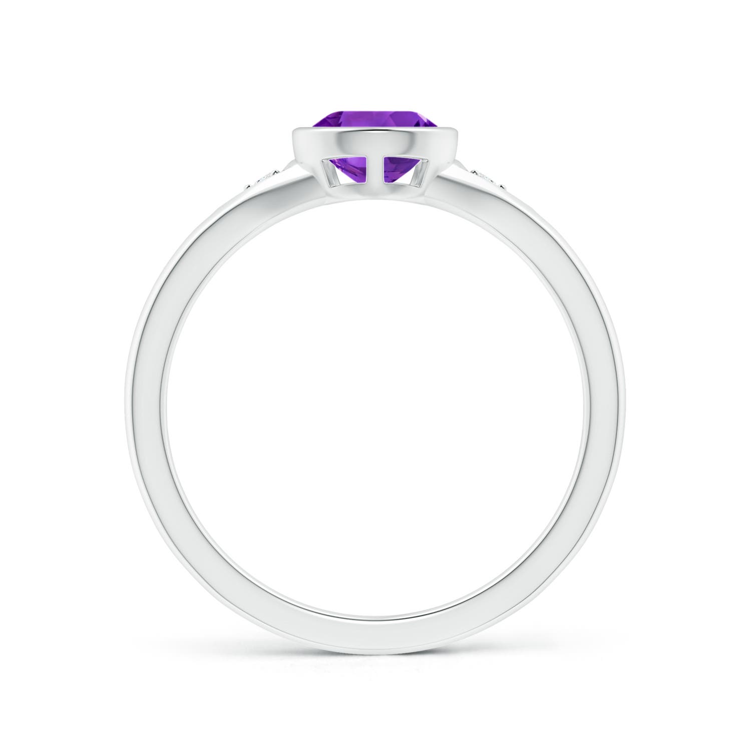 AAAA - Amethyst / 1.02 CT / 14 KT White Gold