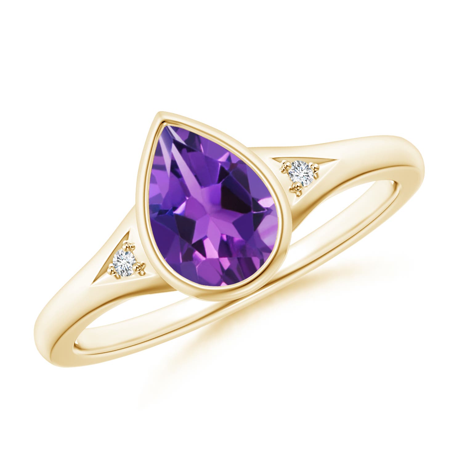 AAAA - Amethyst / 1.02 CT / 14 KT Yellow Gold