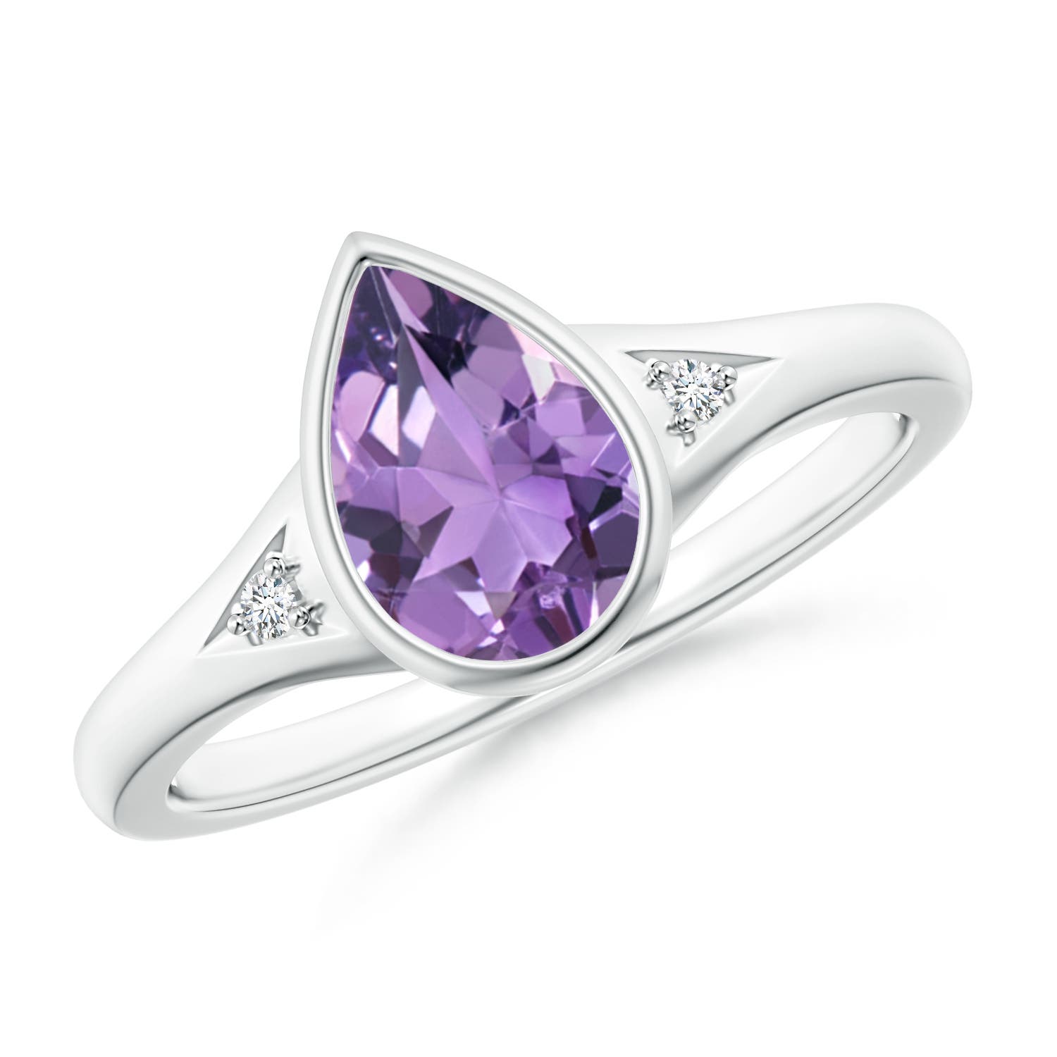 A - Amethyst / 1.07 CT / 14 KT White Gold