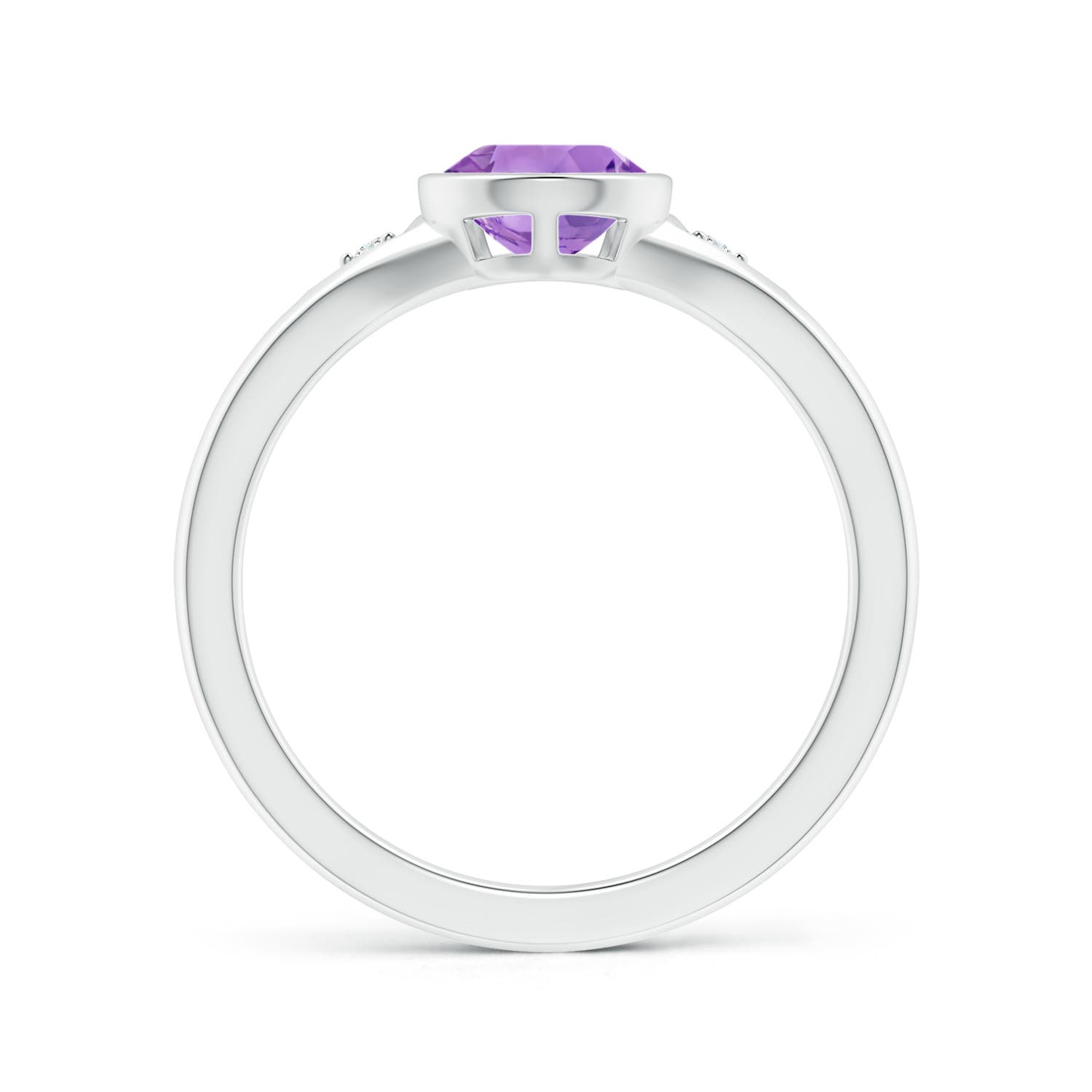 A - Amethyst / 1.07 CT / 14 KT White Gold