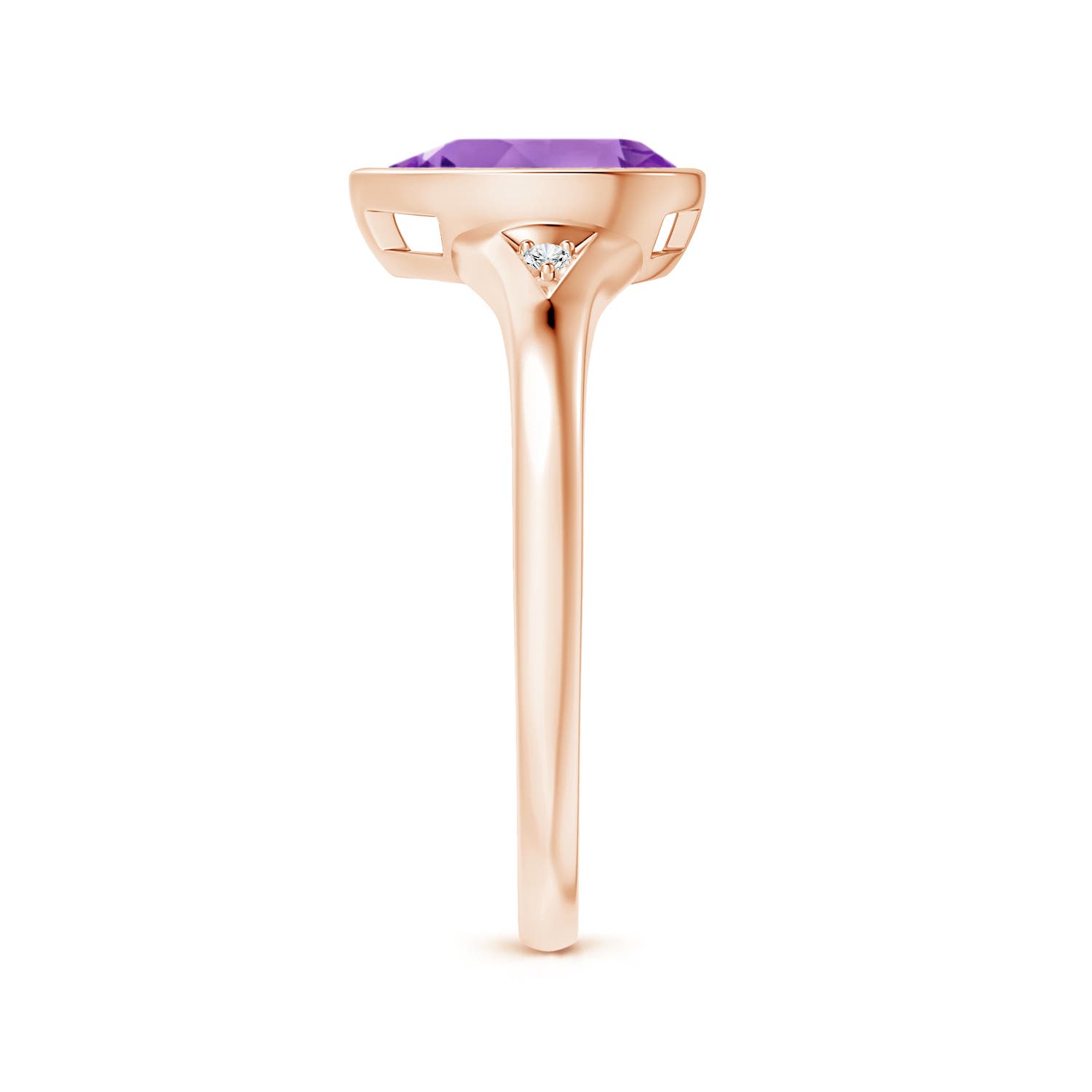 AA - Amethyst / 1.07 CT / 14 KT Rose Gold