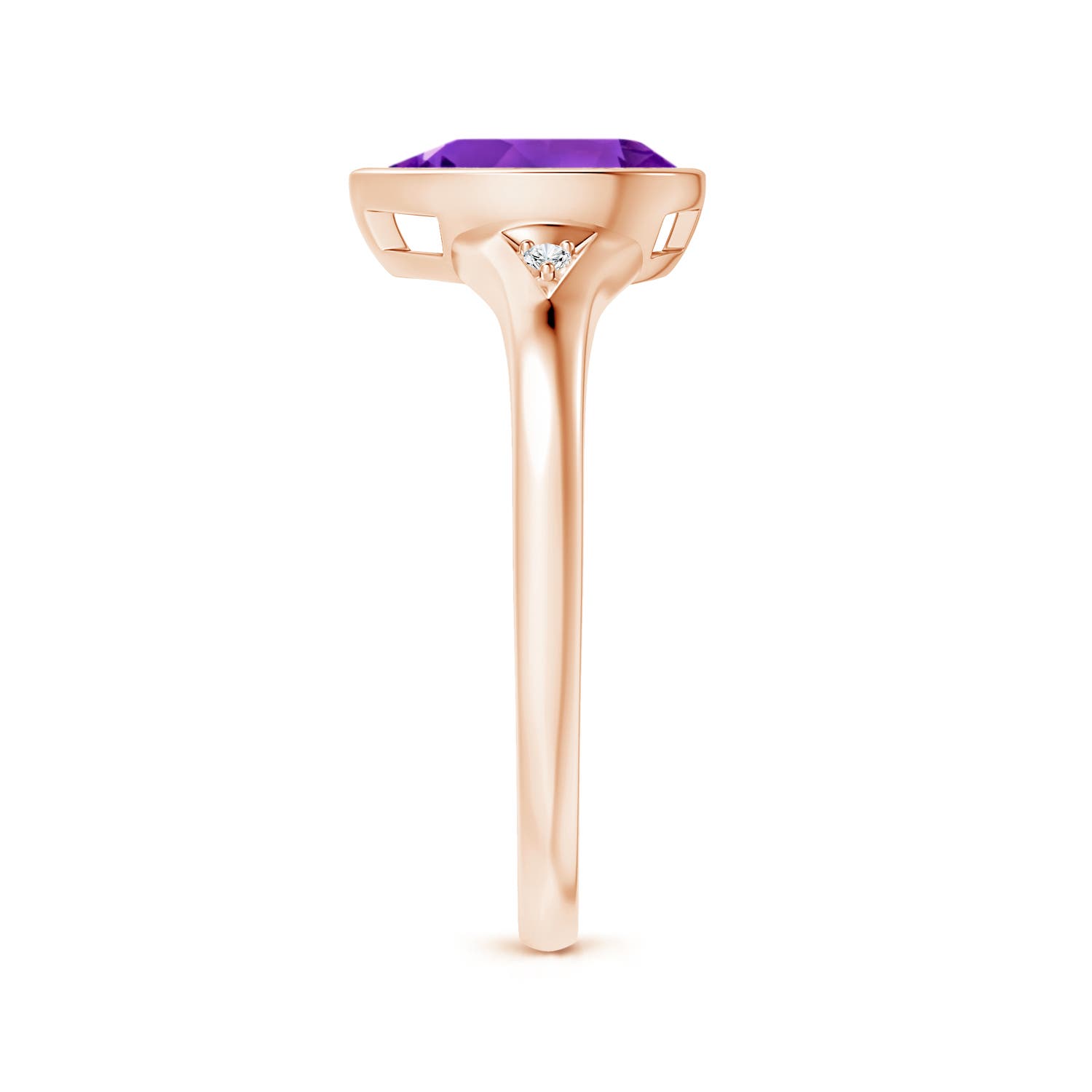 AAAA - Amethyst / 1.07 CT / 14 KT Rose Gold