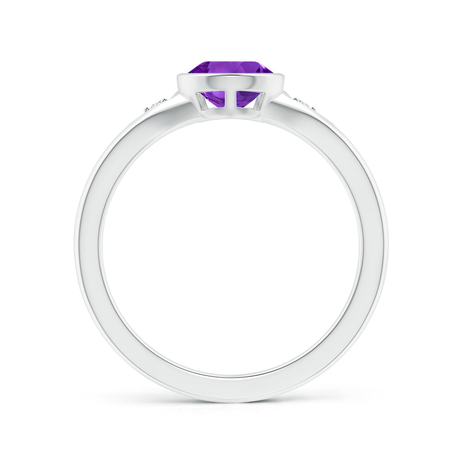 AAAA - Amethyst / 1.07 CT / 14 KT White Gold