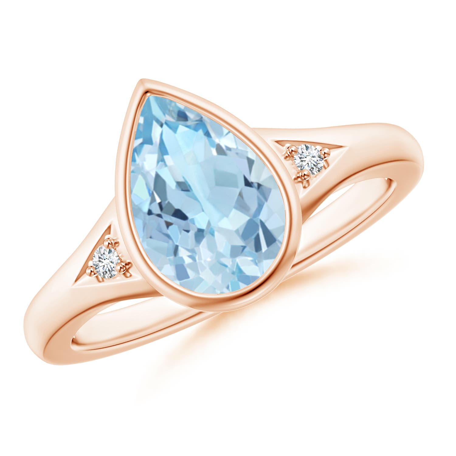 AAA - Aquamarine / 1.62 CT / 14 KT Rose Gold