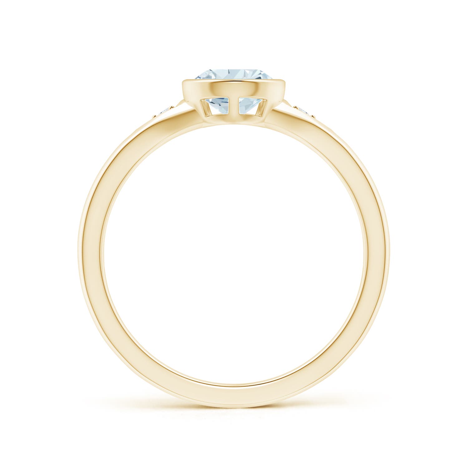 A - Aquamarine / 0.87 CT / 14 KT Yellow Gold