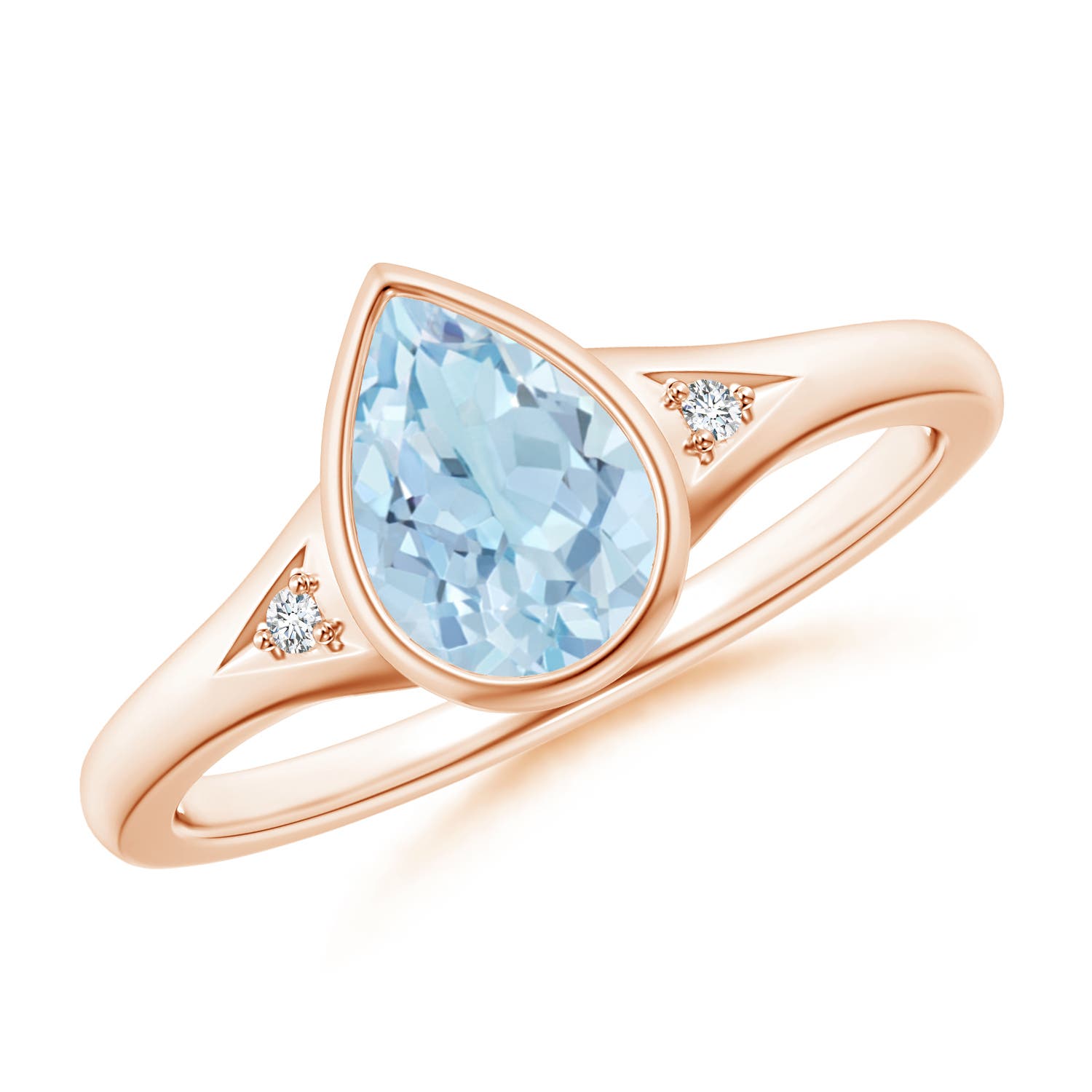 AA - Aquamarine / 0.87 CT / 14 KT Rose Gold