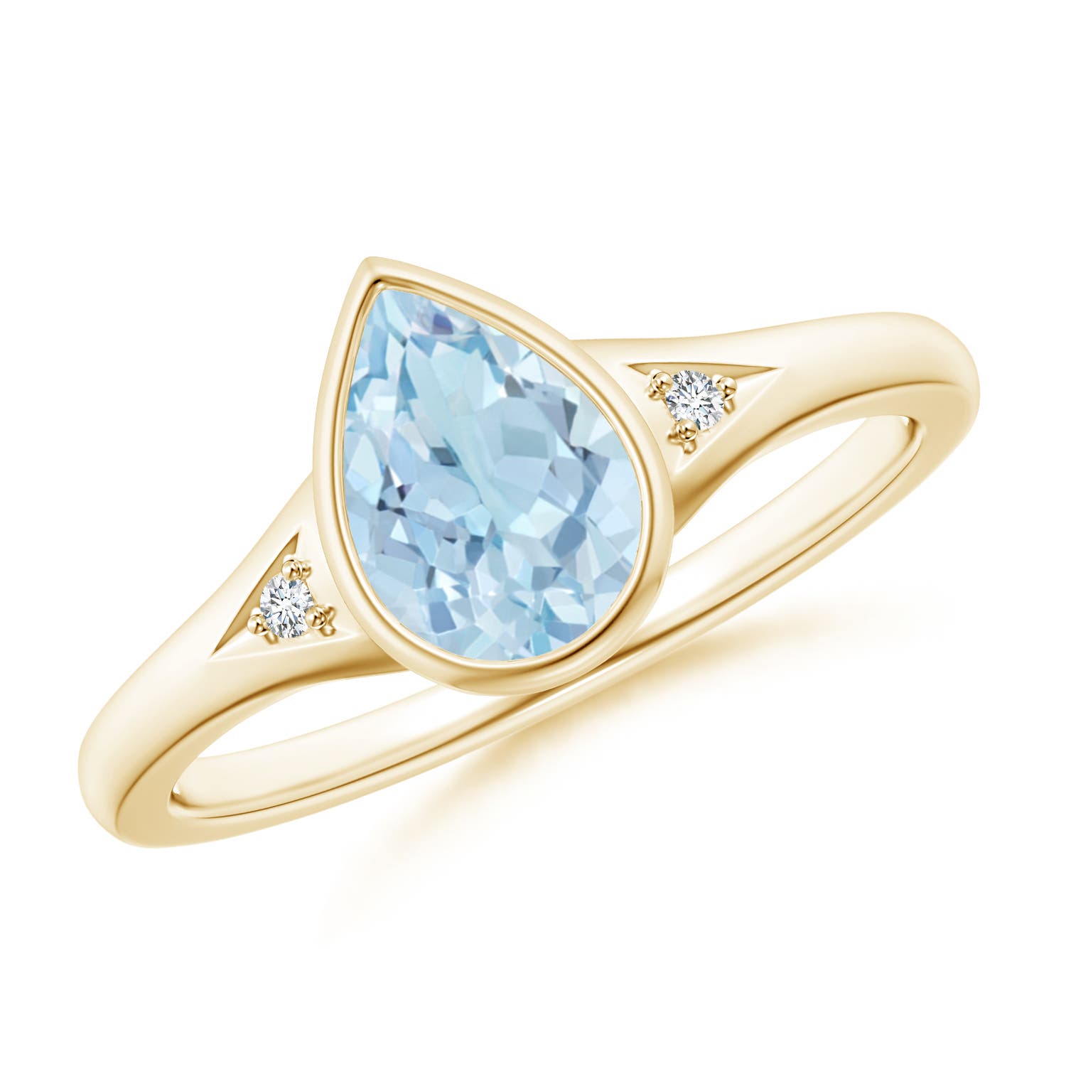 AA - Aquamarine / 0.87 CT / 14 KT Yellow Gold