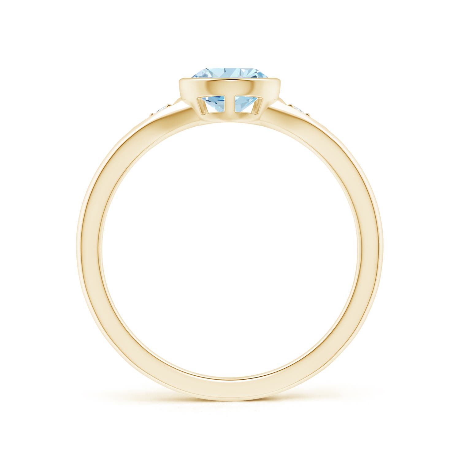 AA - Aquamarine / 0.87 CT / 14 KT Yellow Gold