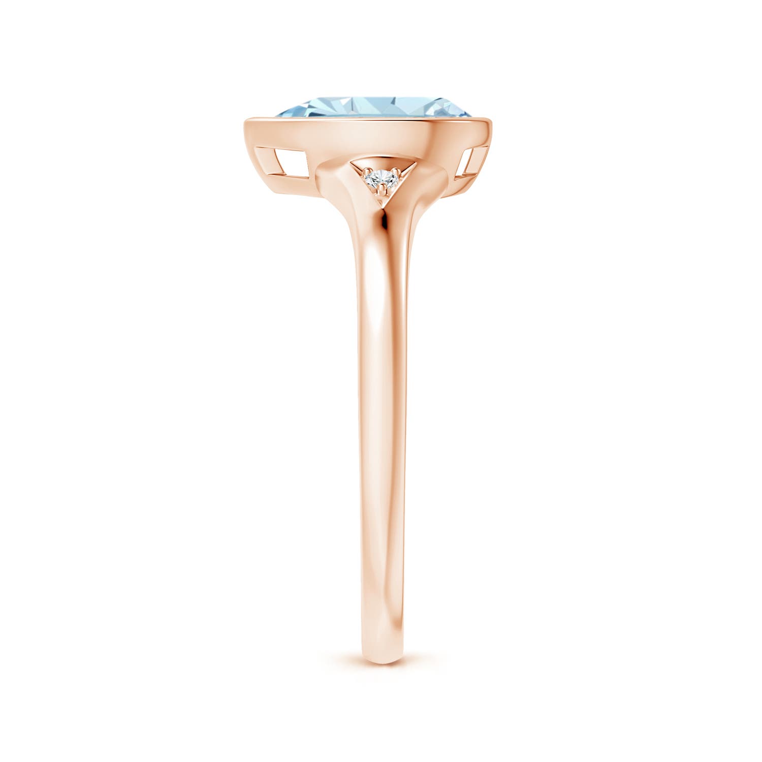 AA - Aquamarine / 1.14 CT / 14 KT Rose Gold