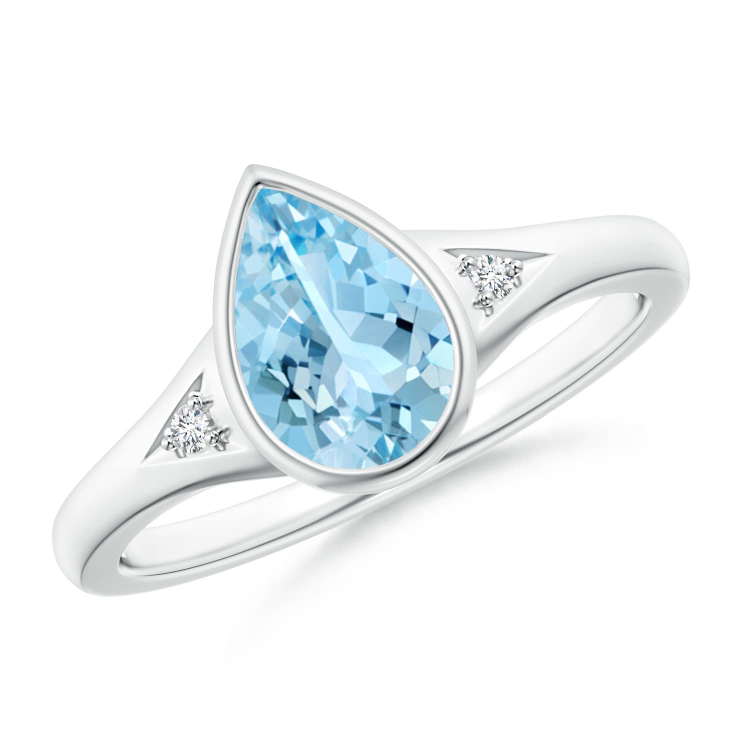 AAAA - Aquamarine / 1.14 CT / 14 KT White Gold