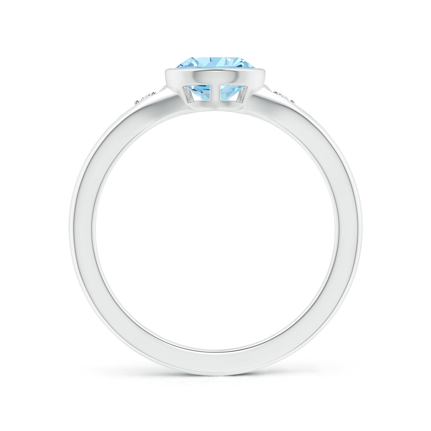 AAAA - Aquamarine / 1.14 CT / 14 KT White Gold