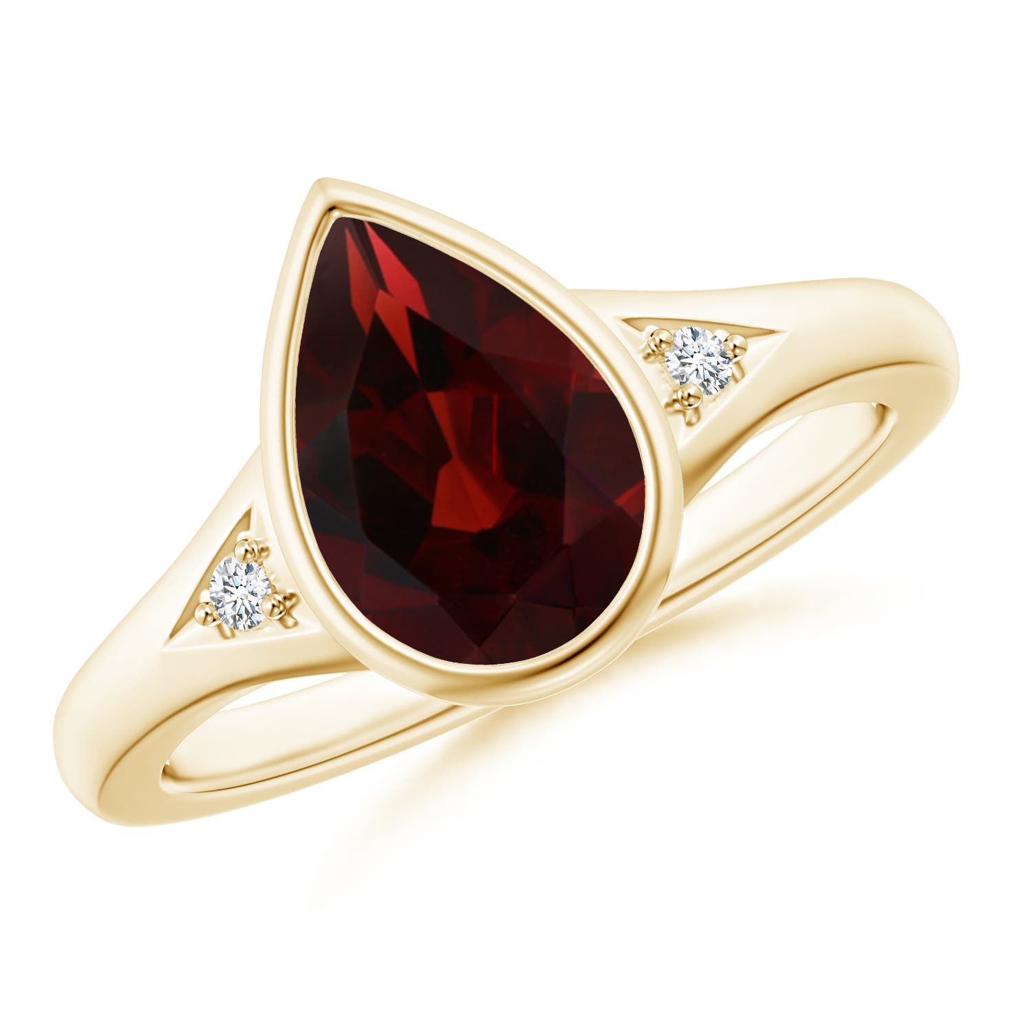 AA - Garnet / 2.12 CT / 14 KT Yellow Gold