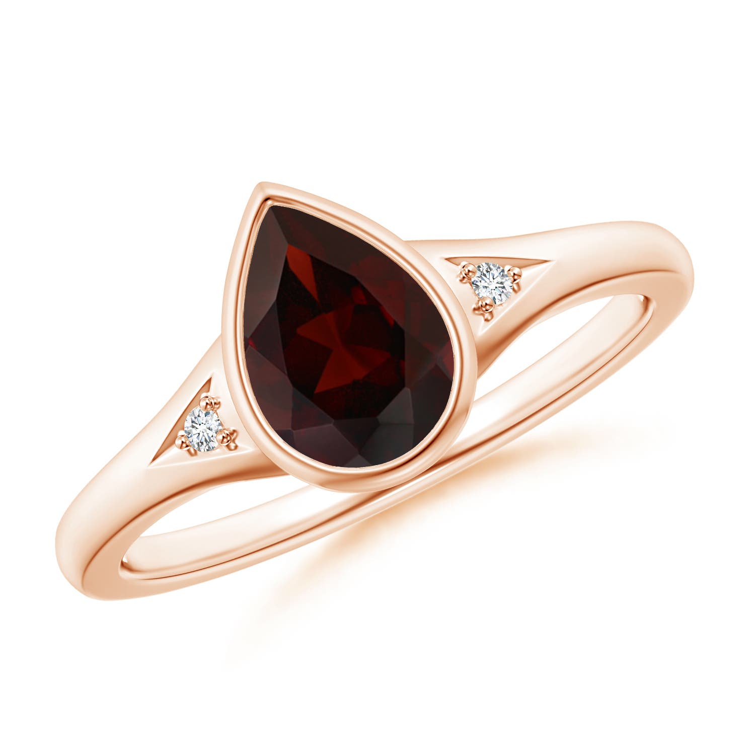 A - Garnet / 1.32 CT / 14 KT Rose Gold