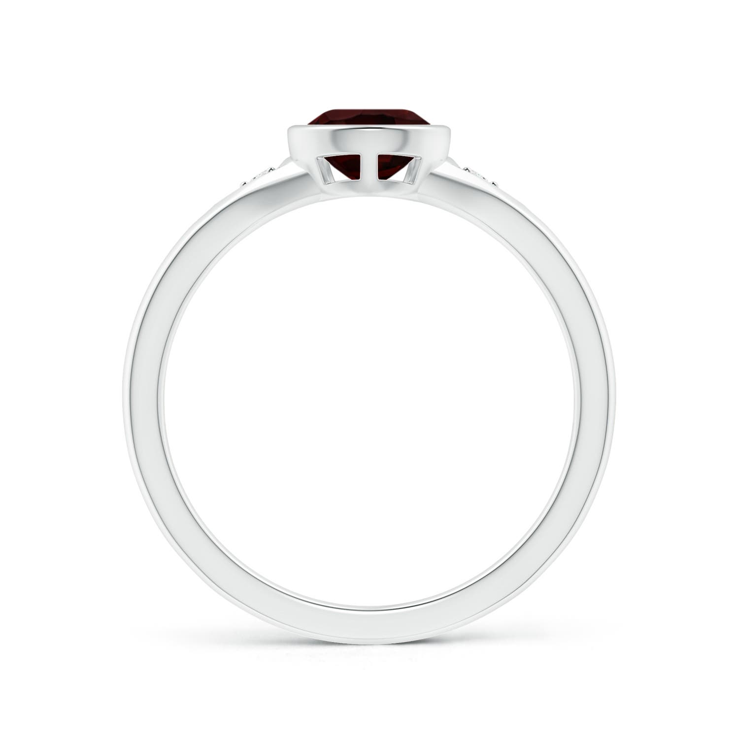 A - Garnet / 1.32 CT / 14 KT White Gold