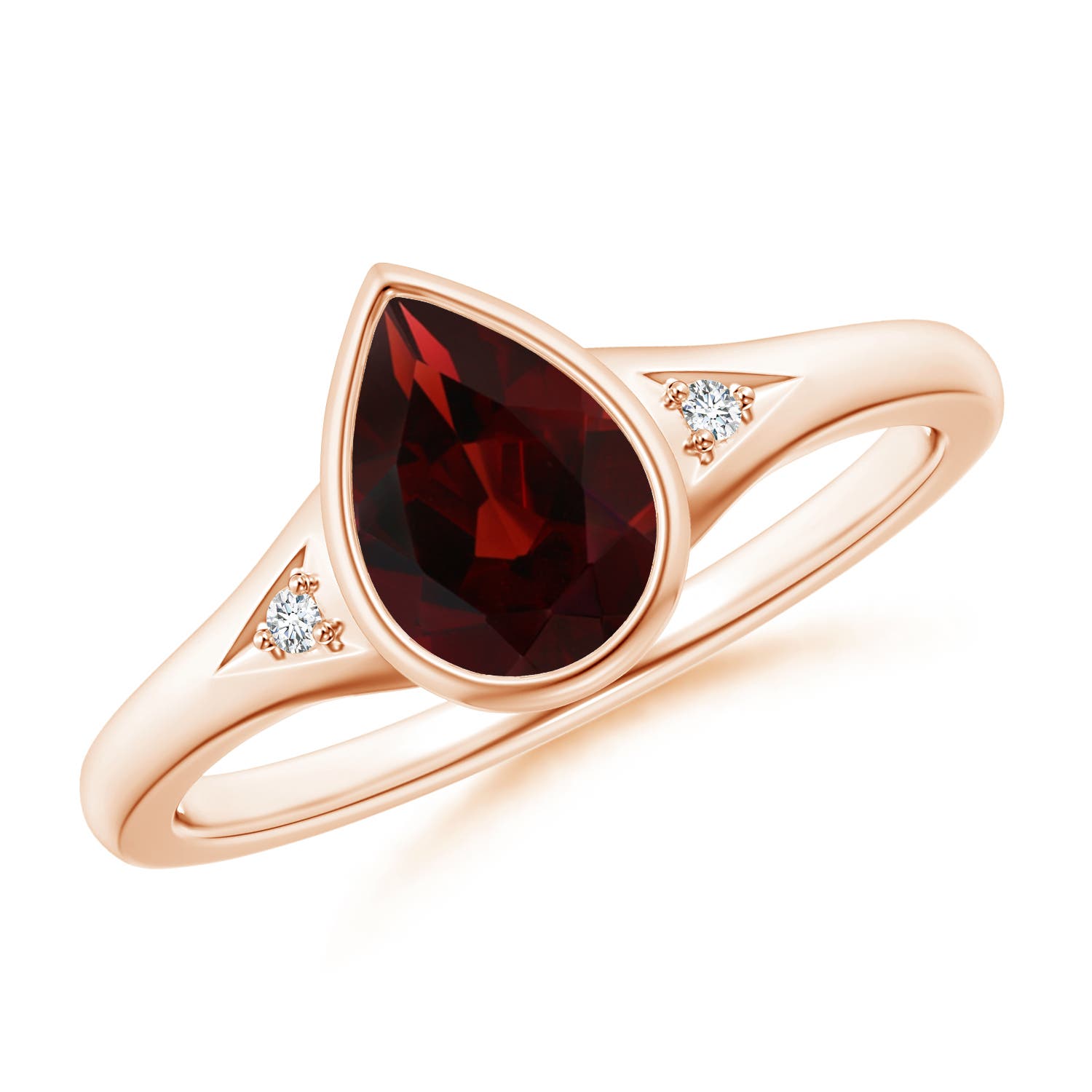 AA - Garnet / 1.32 CT / 14 KT Rose Gold