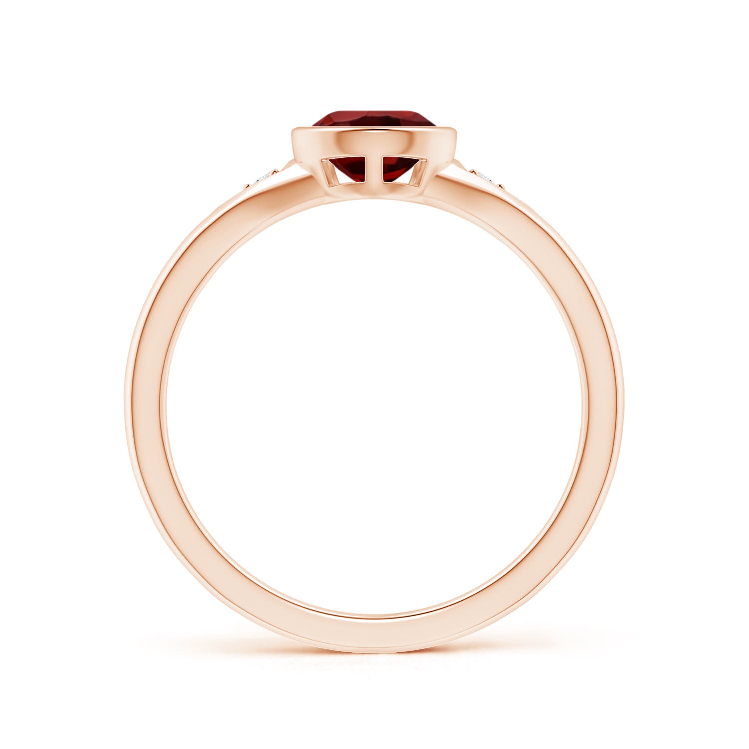 AAAA - Garnet / 1.32 CT / 14 KT Rose Gold