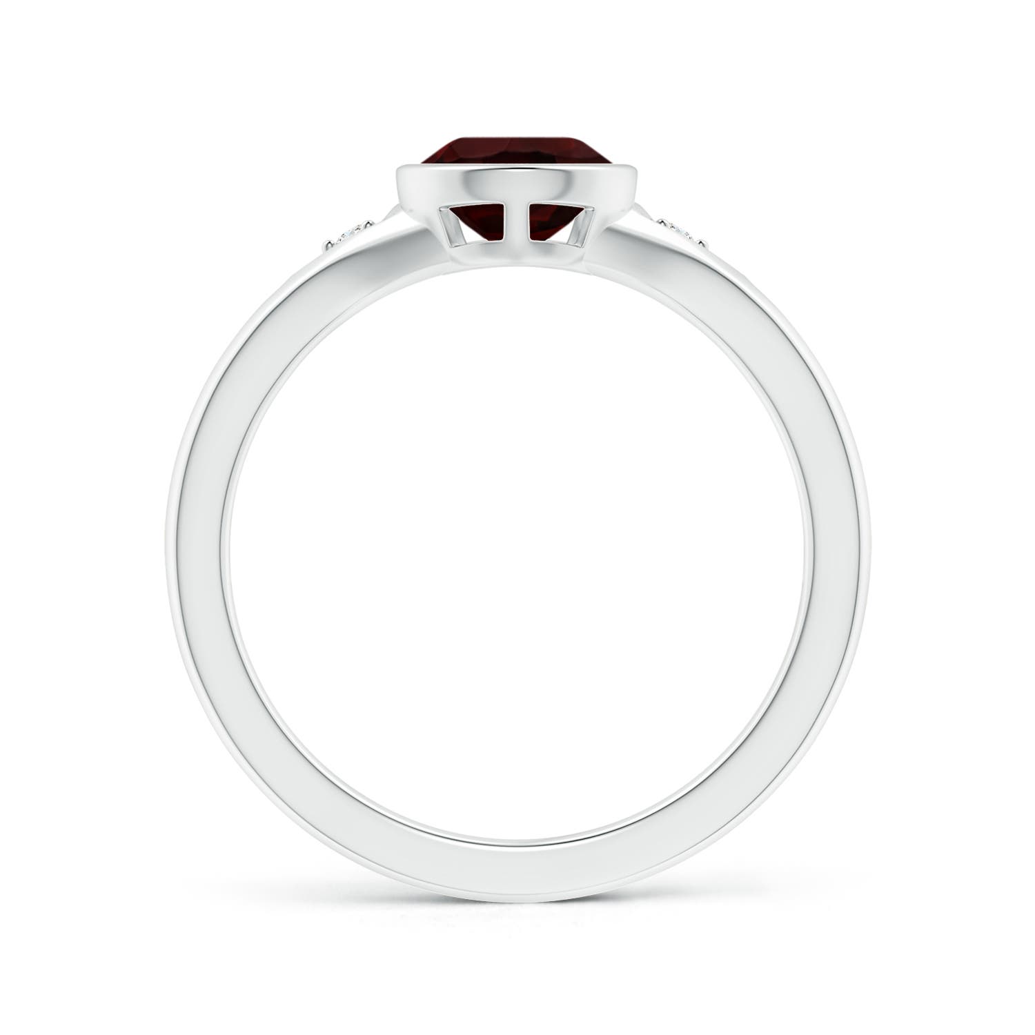 A - Garnet / 1.52 CT / 14 KT White Gold