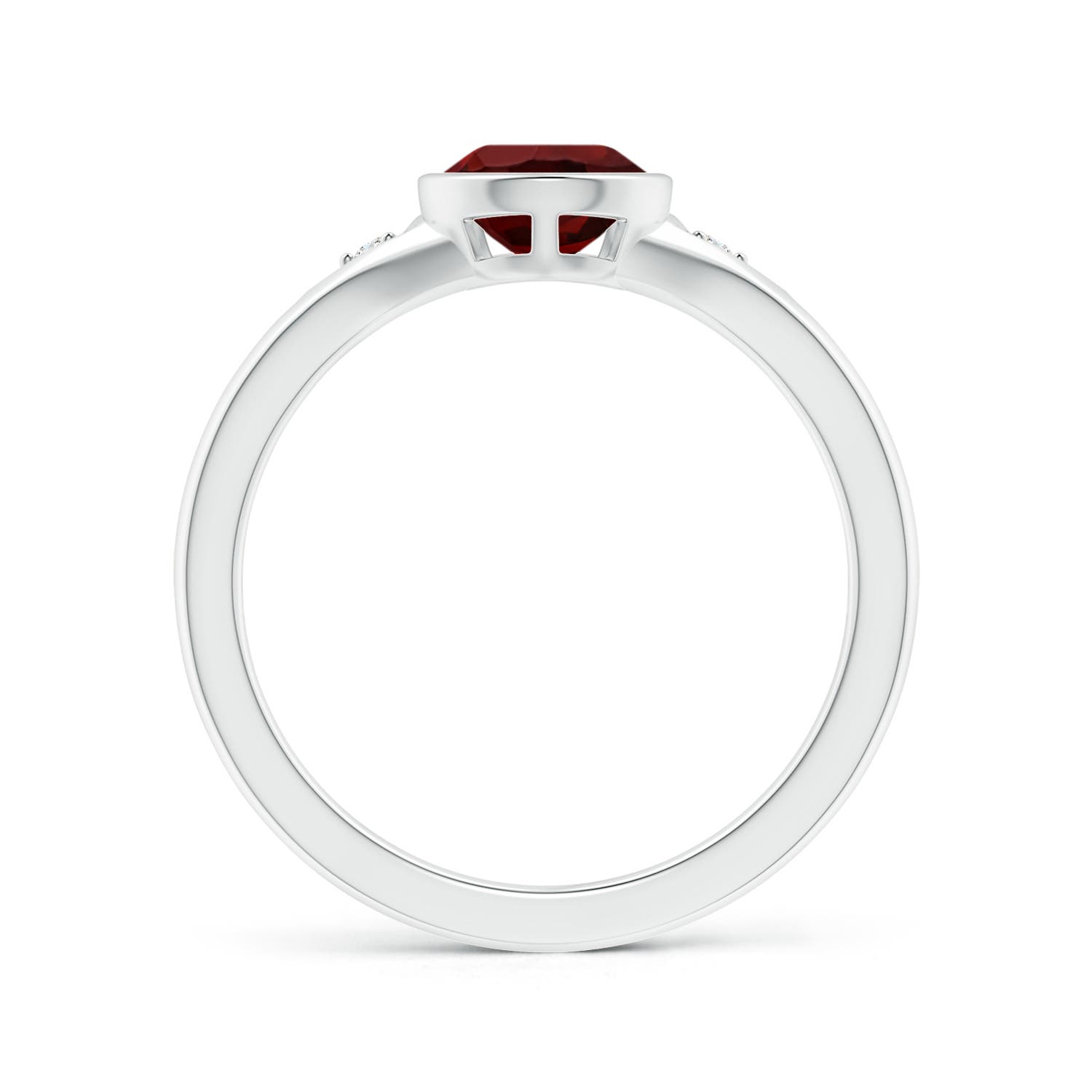 AAA - Garnet / 1.52 CT / 14 KT White Gold