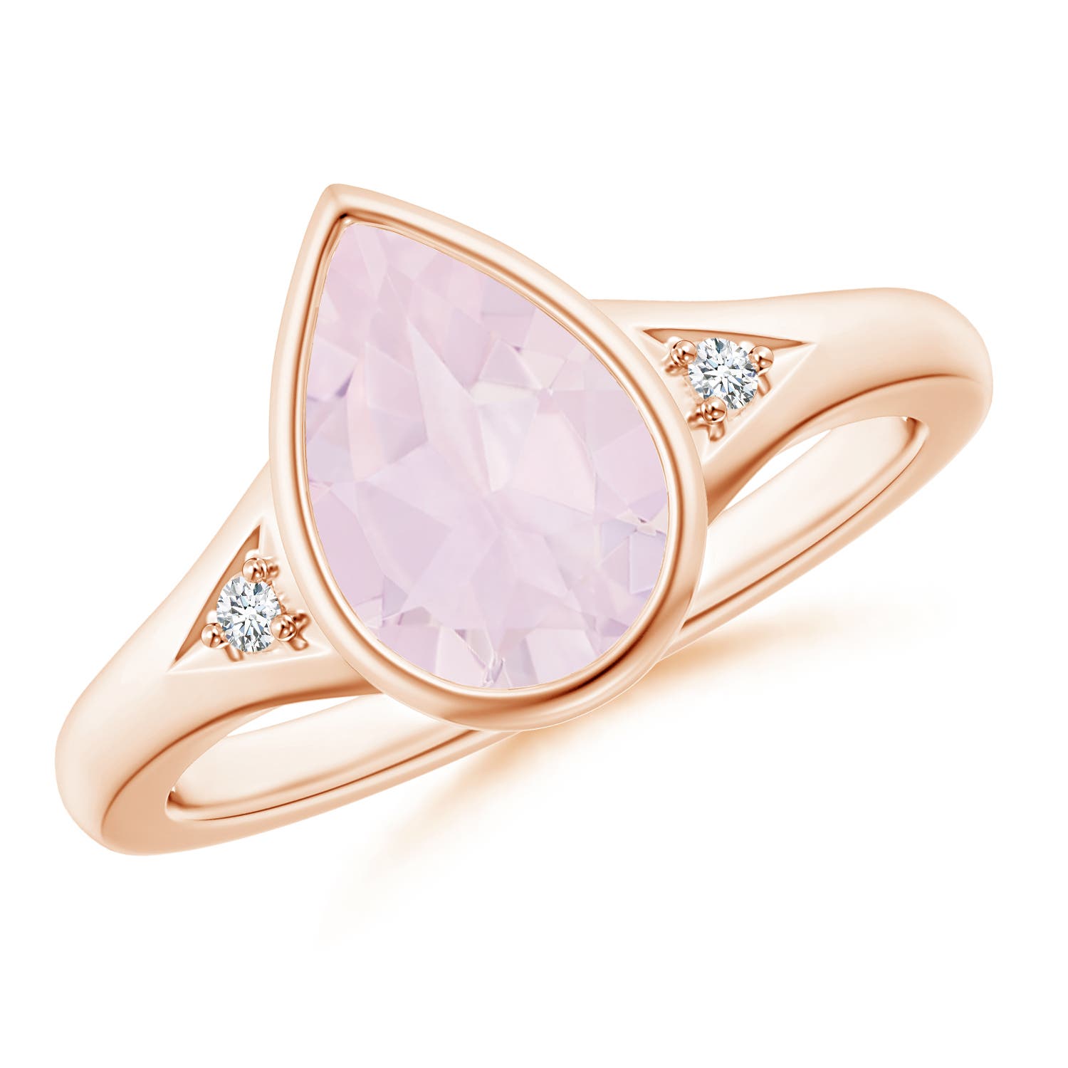 A - Rose Quartz / 1.57 CT / 14 KT Rose Gold