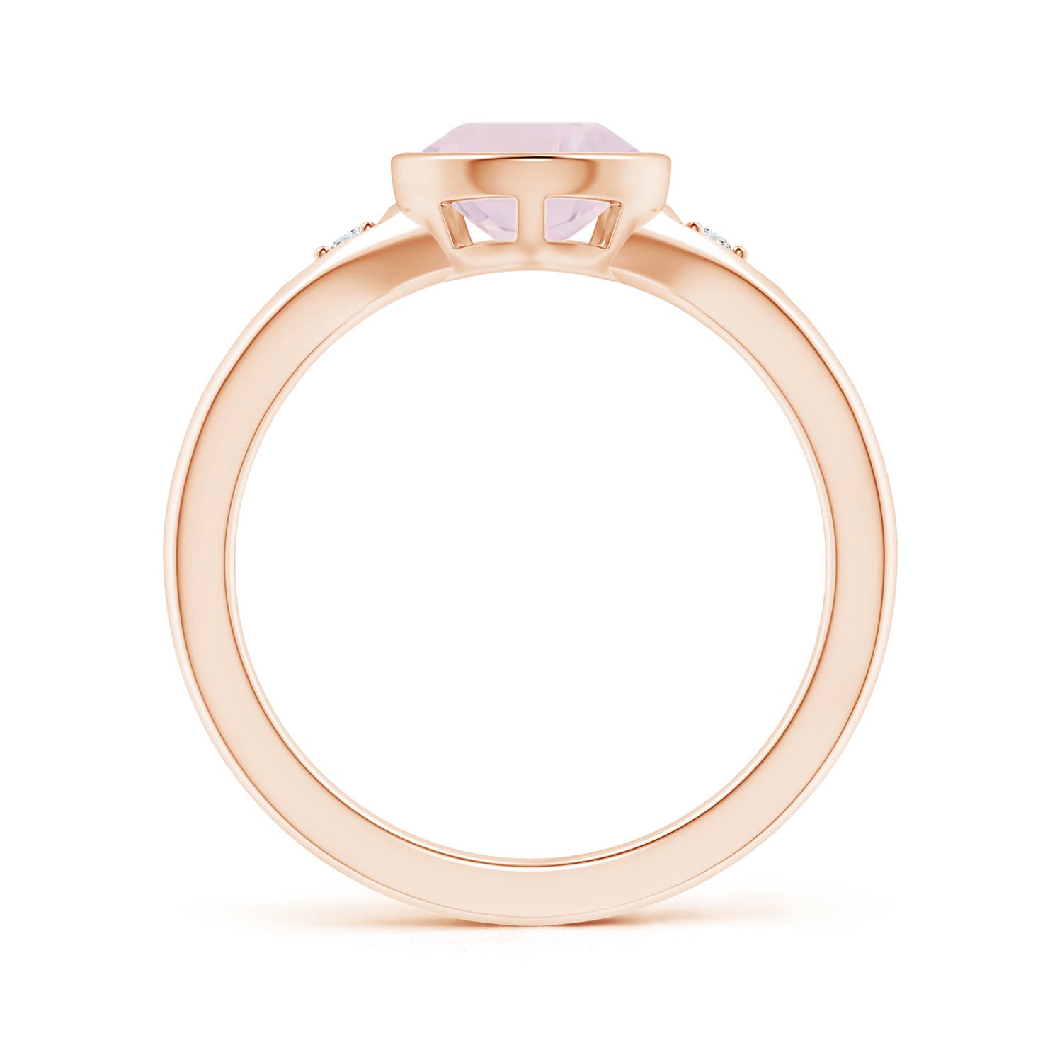 A - Rose Quartz / 1.57 CT / 14 KT Rose Gold