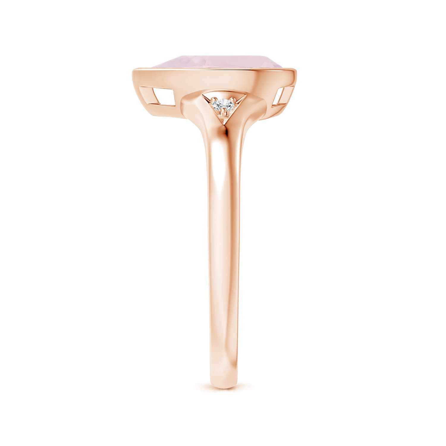 A - Rose Quartz / 1.57 CT / 14 KT Rose Gold