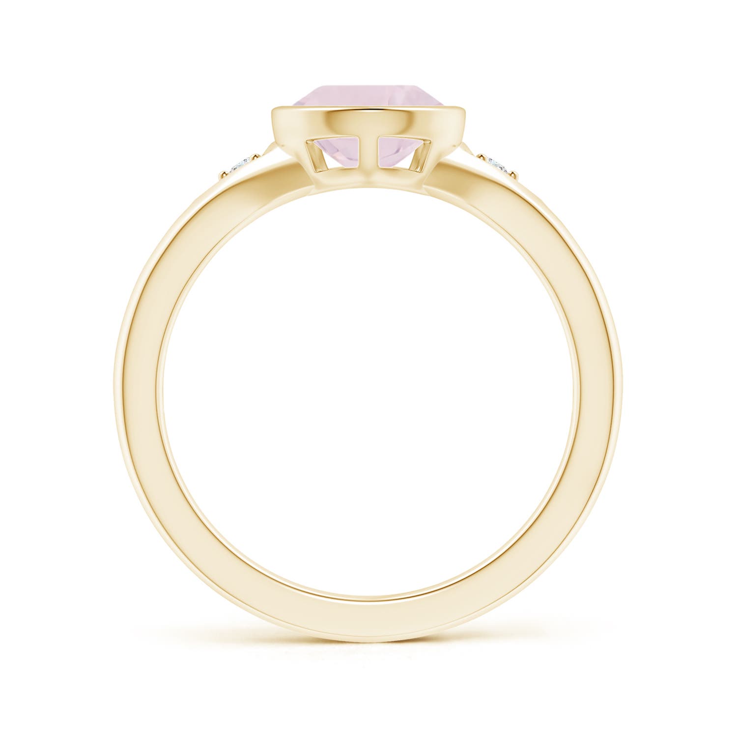 A - Rose Quartz / 1.57 CT / 14 KT Yellow Gold