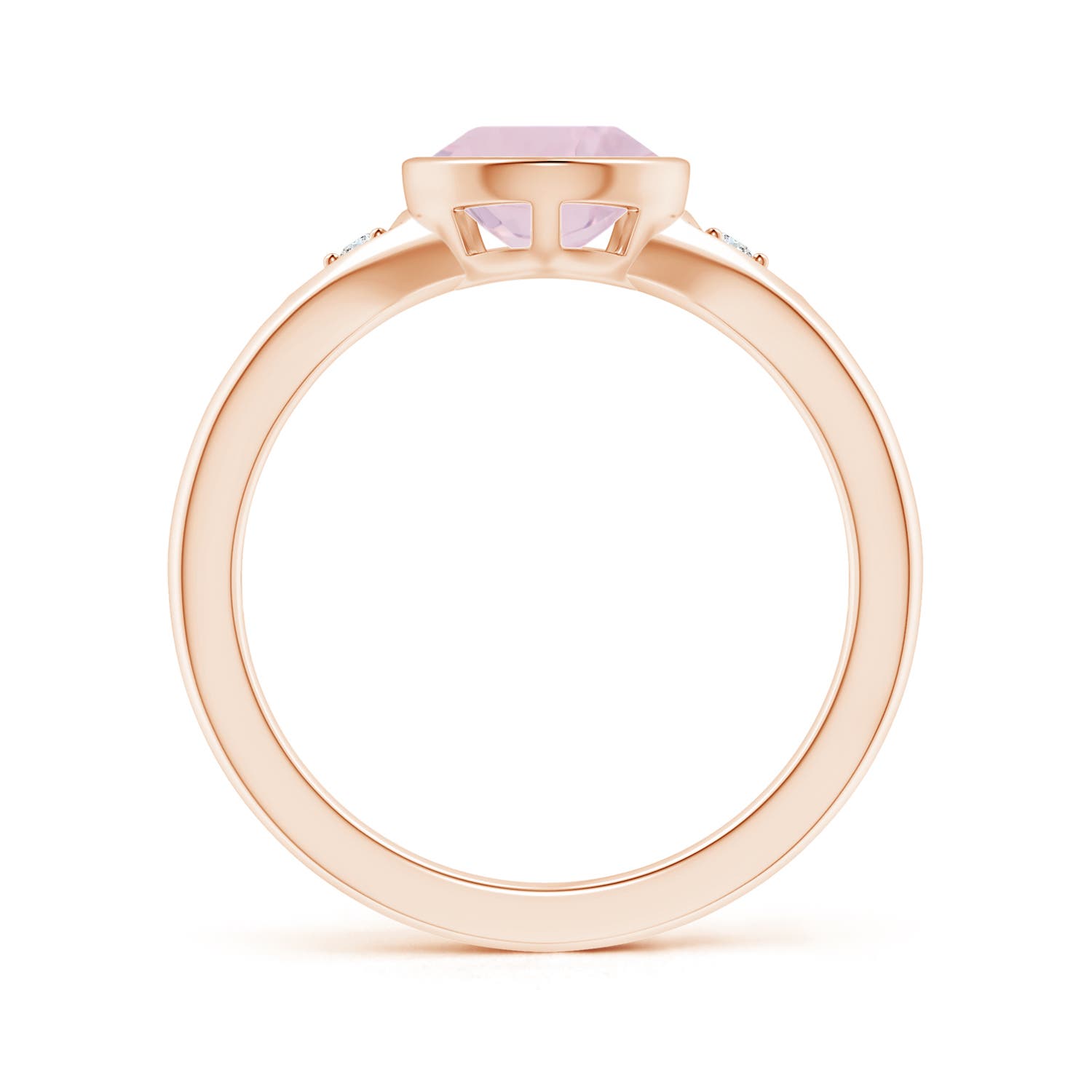 AA - Rose Quartz / 1.57 CT / 14 KT Rose Gold