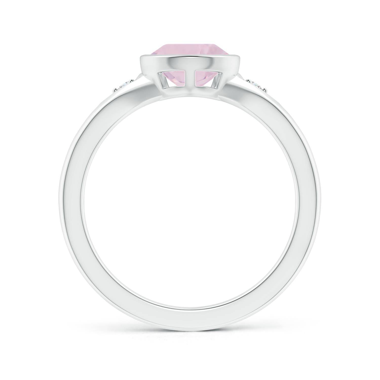 AA - Rose Quartz / 1.57 CT / 14 KT White Gold