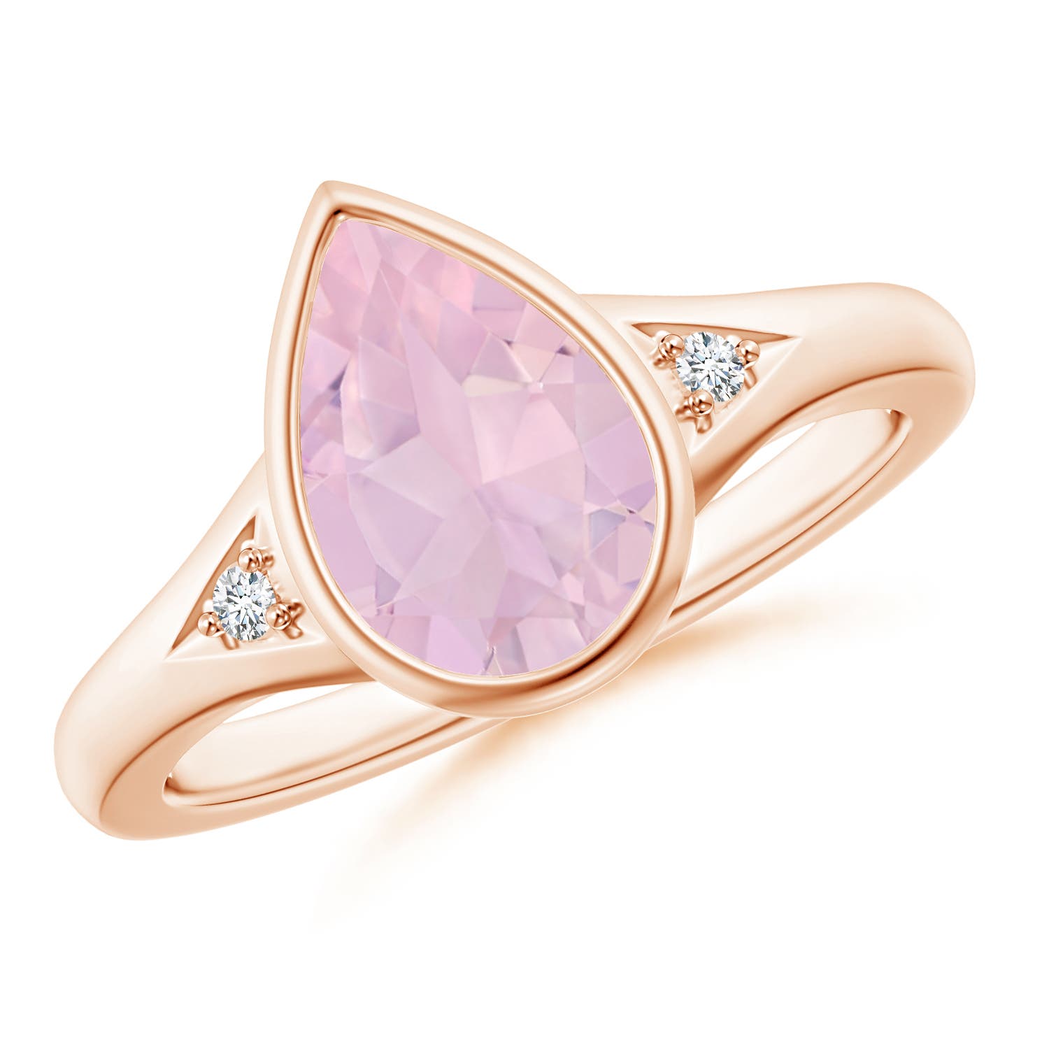 AAA - Rose Quartz / 1.57 CT / 14 KT Rose Gold