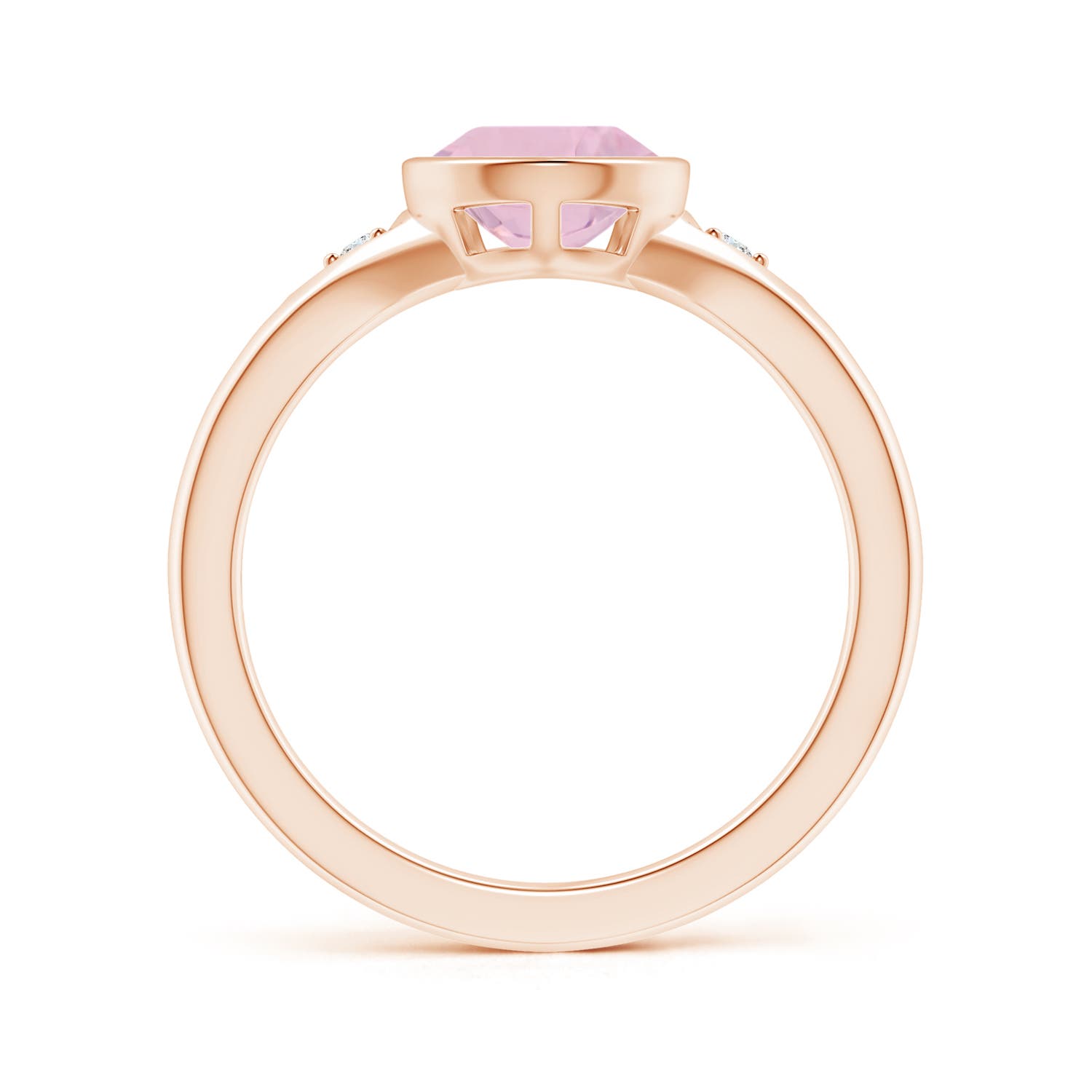 AAA - Rose Quartz / 1.57 CT / 14 KT Rose Gold