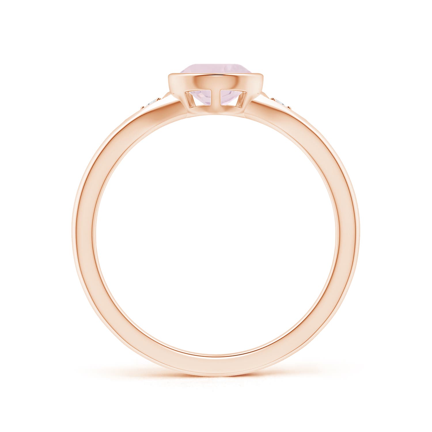 A - Rose Quartz / 1.12 CT / 14 KT Rose Gold