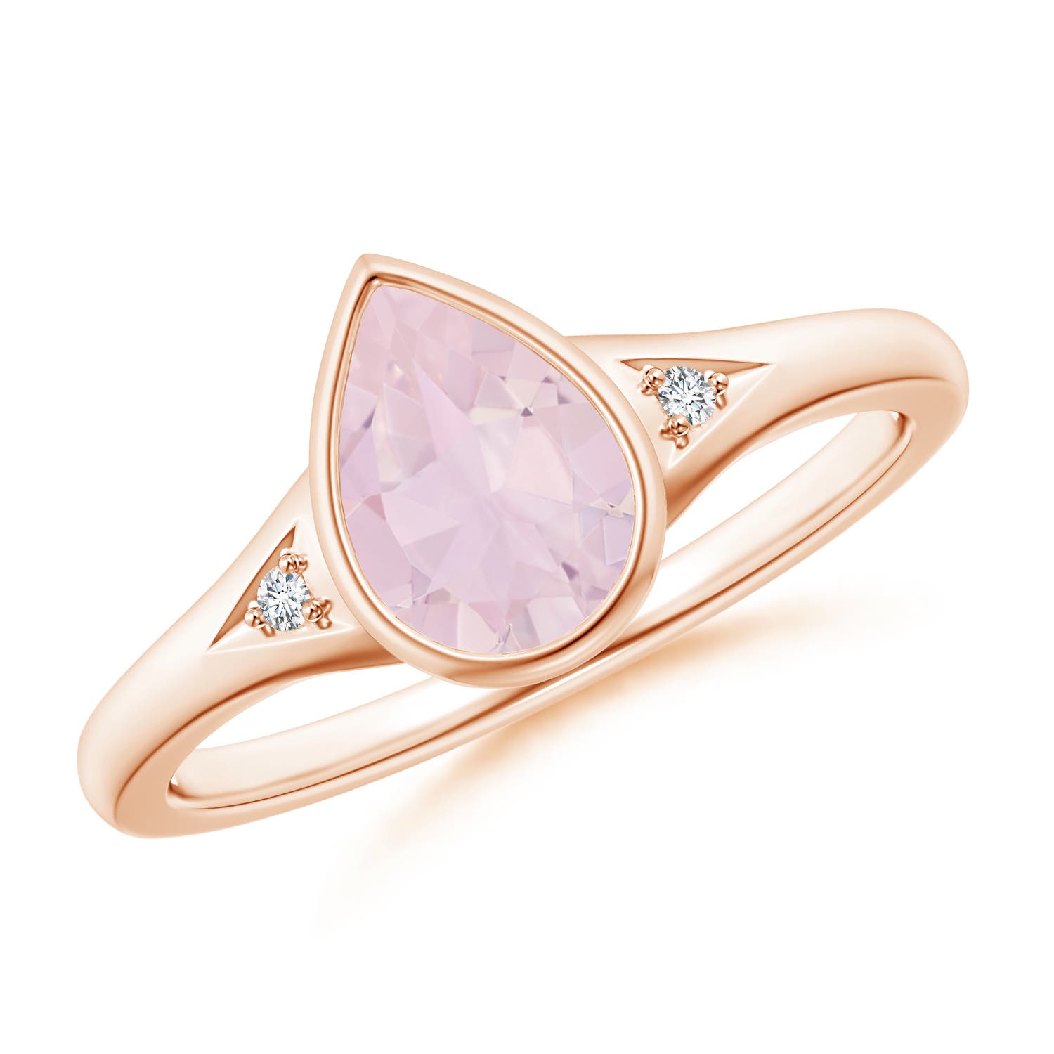 AA - Rose Quartz / 1.12 CT / 14 KT Rose Gold