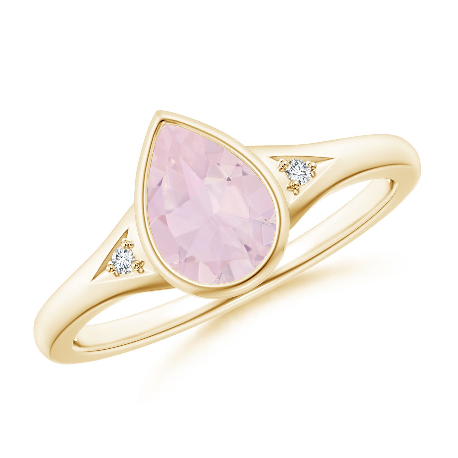 AA - Rose Quartz / 1.12 CT / 14 KT Yellow Gold