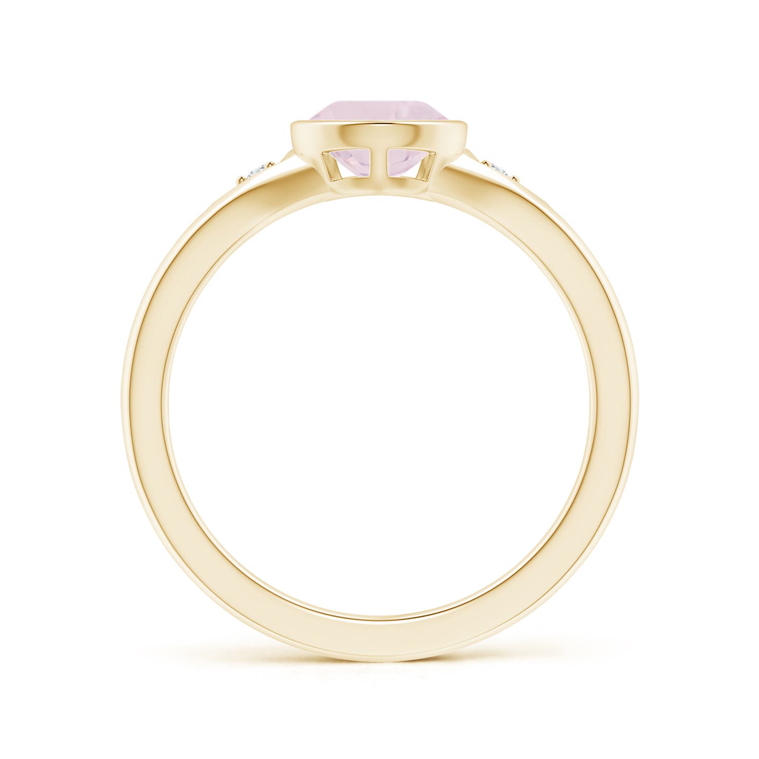 A - Rose Quartz / 1.32 CT / 14 KT Yellow Gold