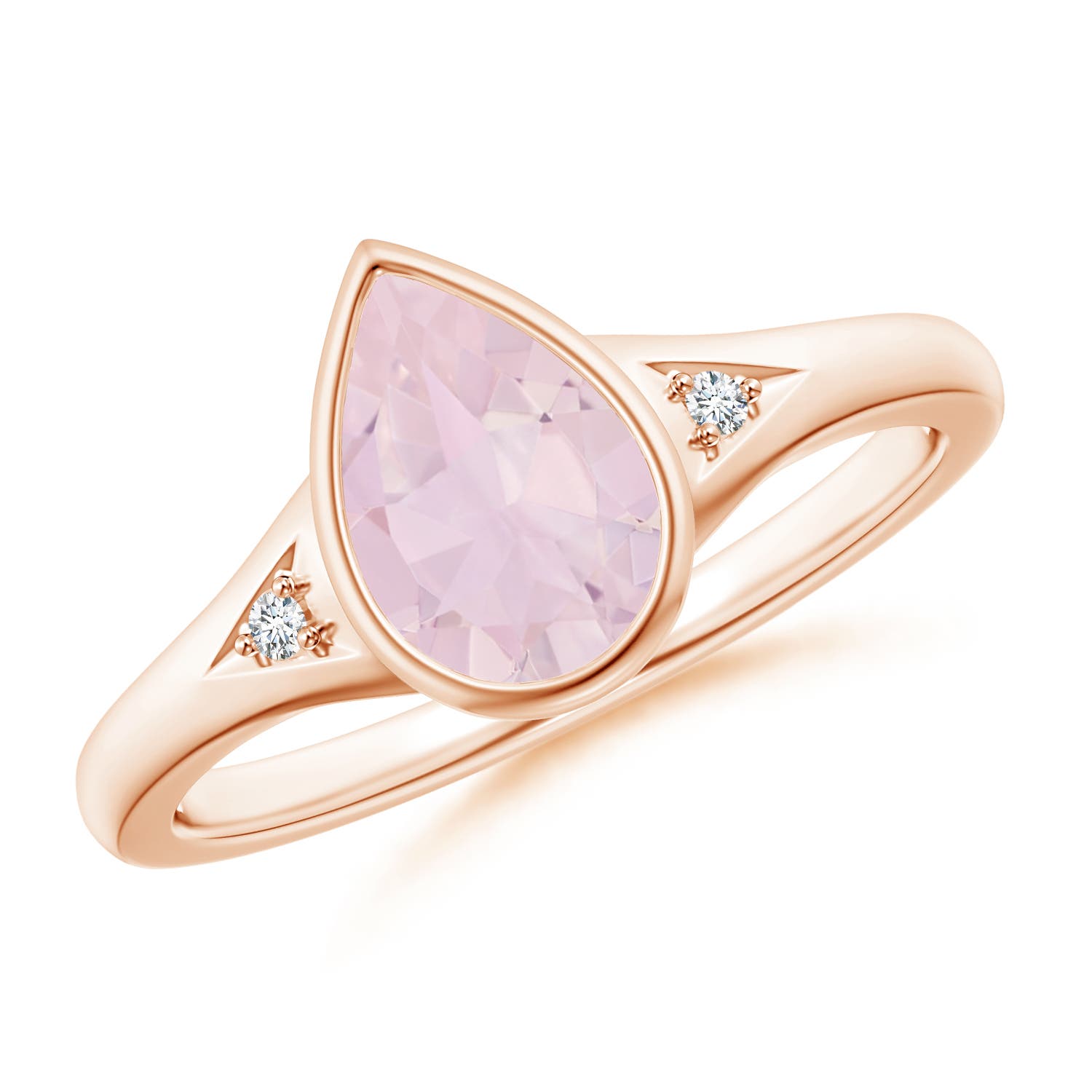 AA - Rose Quartz / 1.32 CT / 14 KT Rose Gold