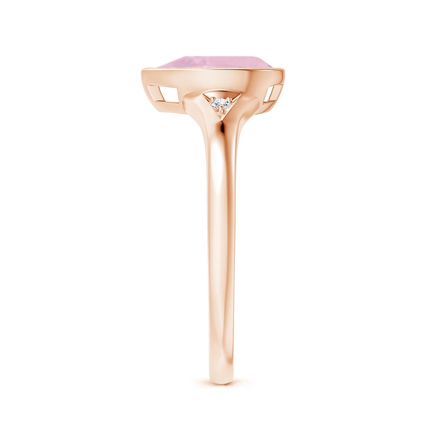 AAA - Rose Quartz / 1.32 CT / 14 KT Rose Gold