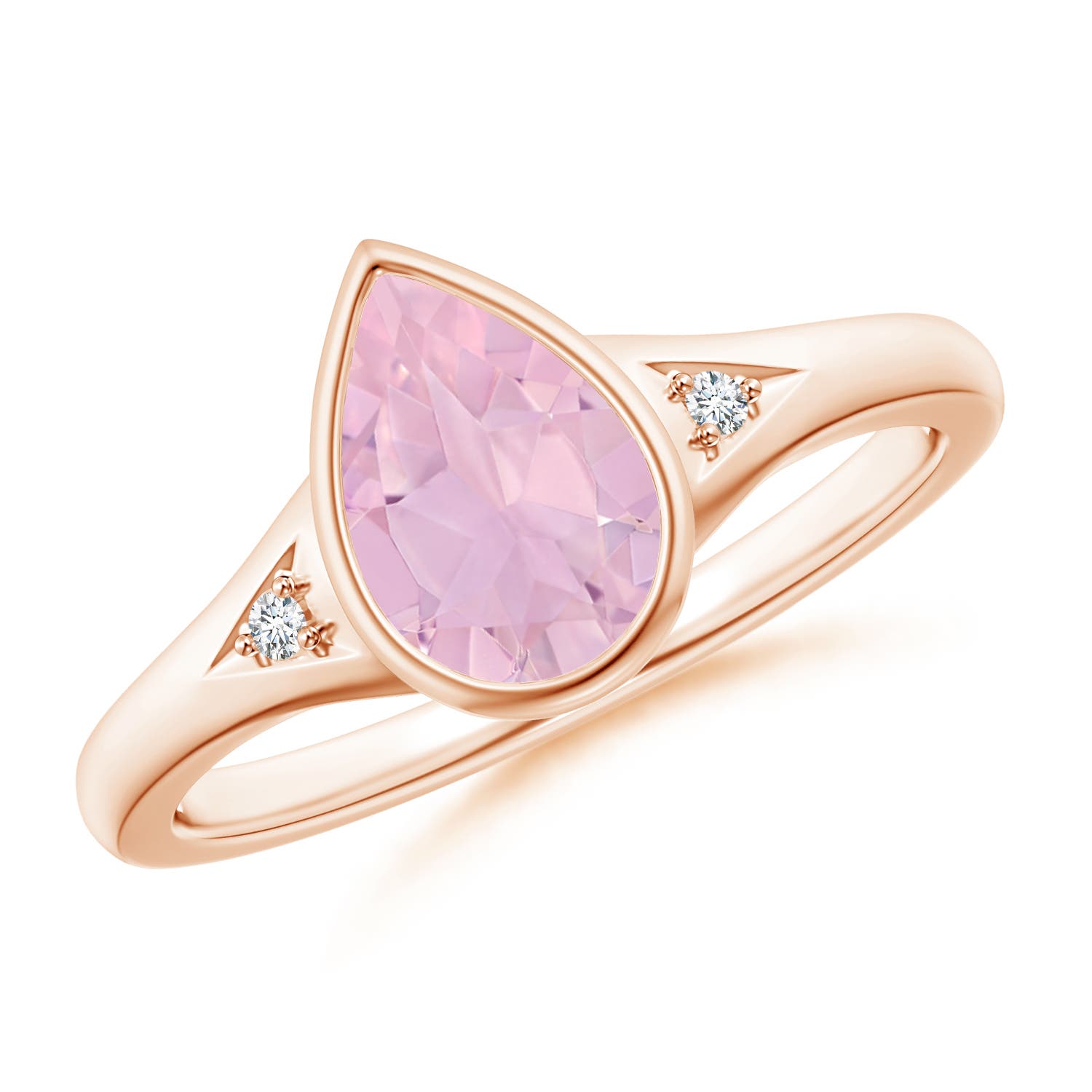 AAAA - Rose Quartz / 1.32 CT / 14 KT Rose Gold