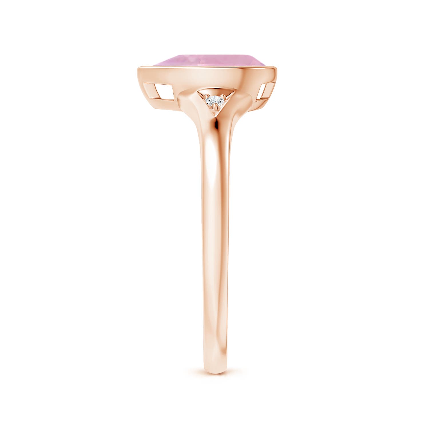 AAAA - Rose Quartz / 1.32 CT / 14 KT Rose Gold