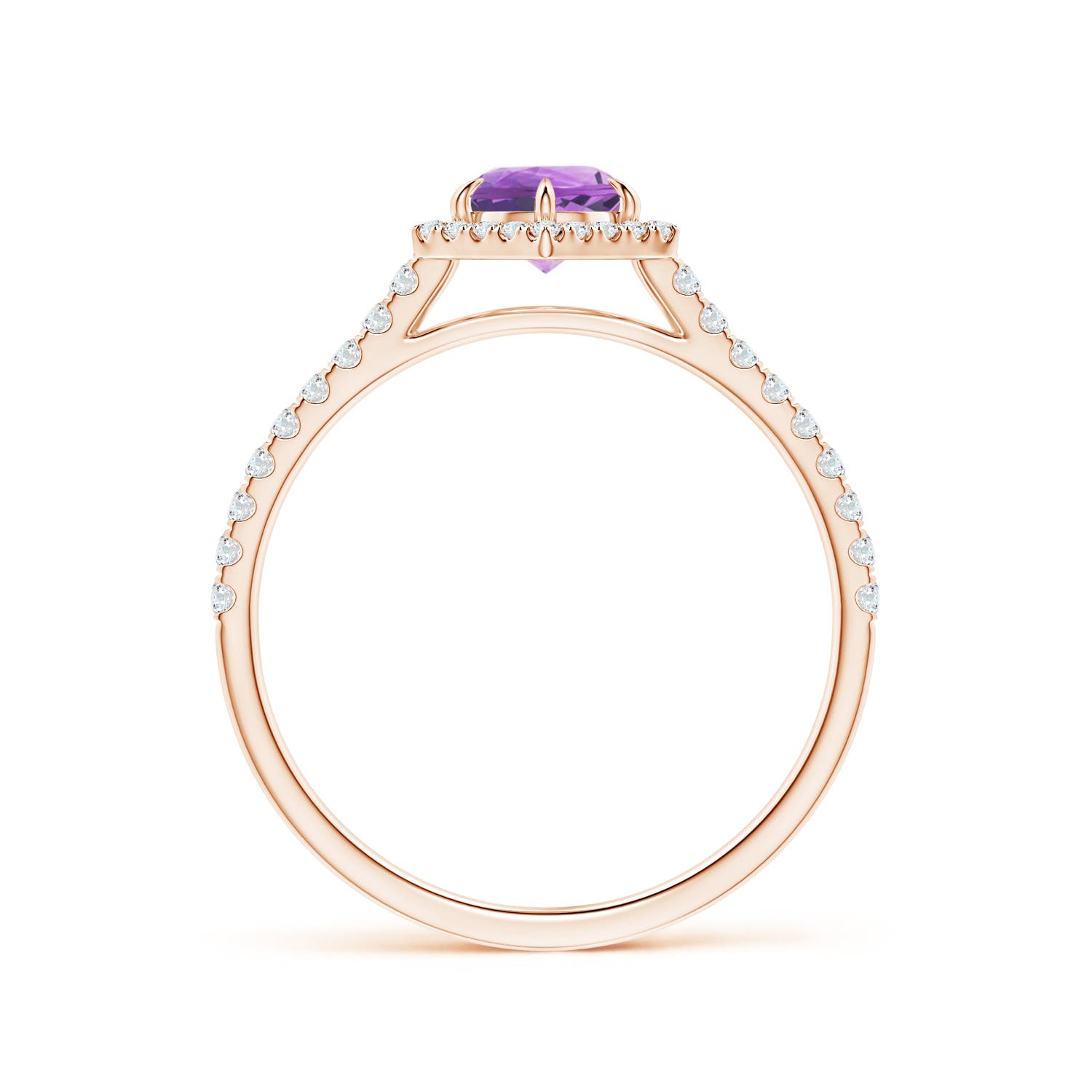 A - Amethyst / 0.71 CT / 14 KT Rose Gold