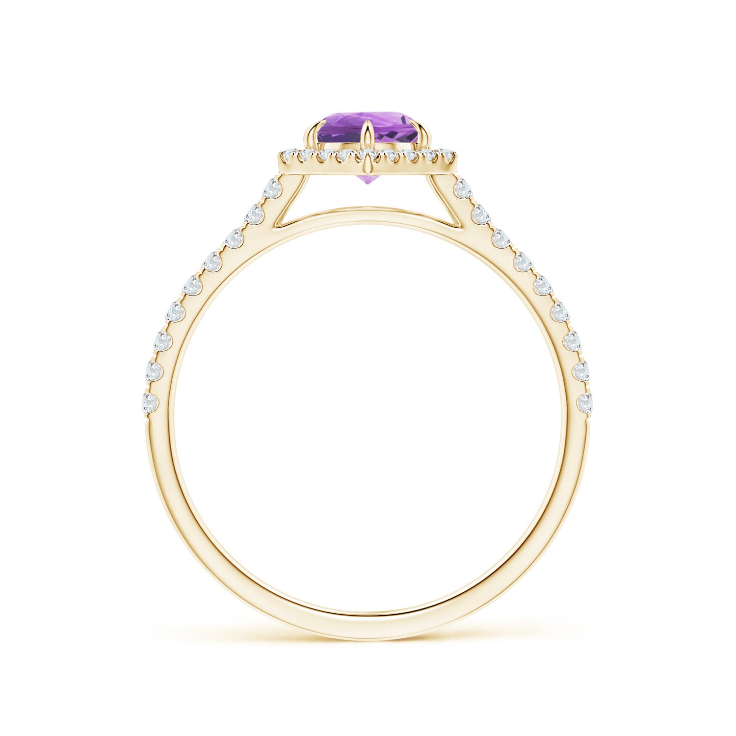 A - Amethyst / 0.71 CT / 14 KT Yellow Gold