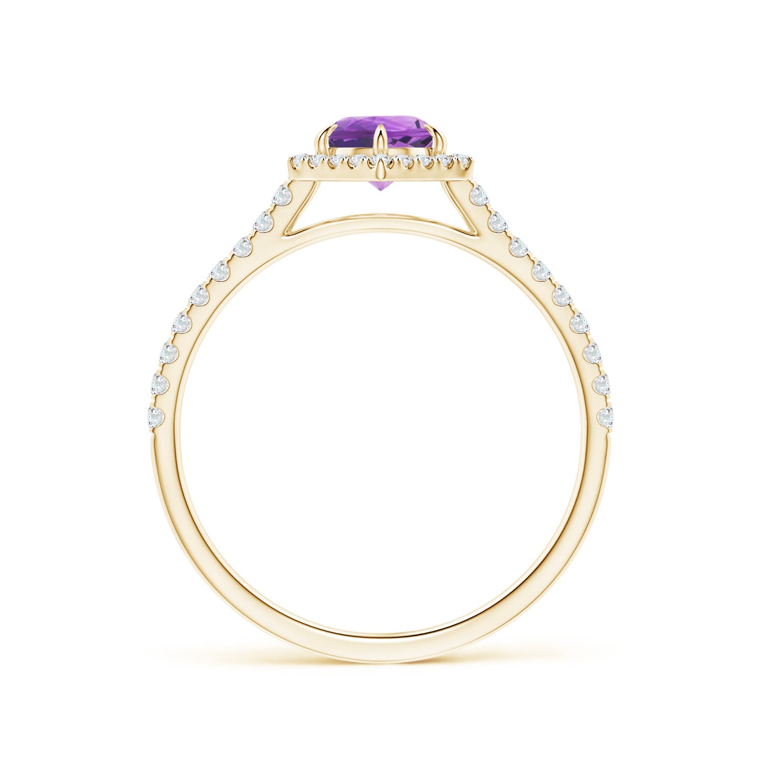 AA - Amethyst / 0.71 CT / 14 KT Yellow Gold